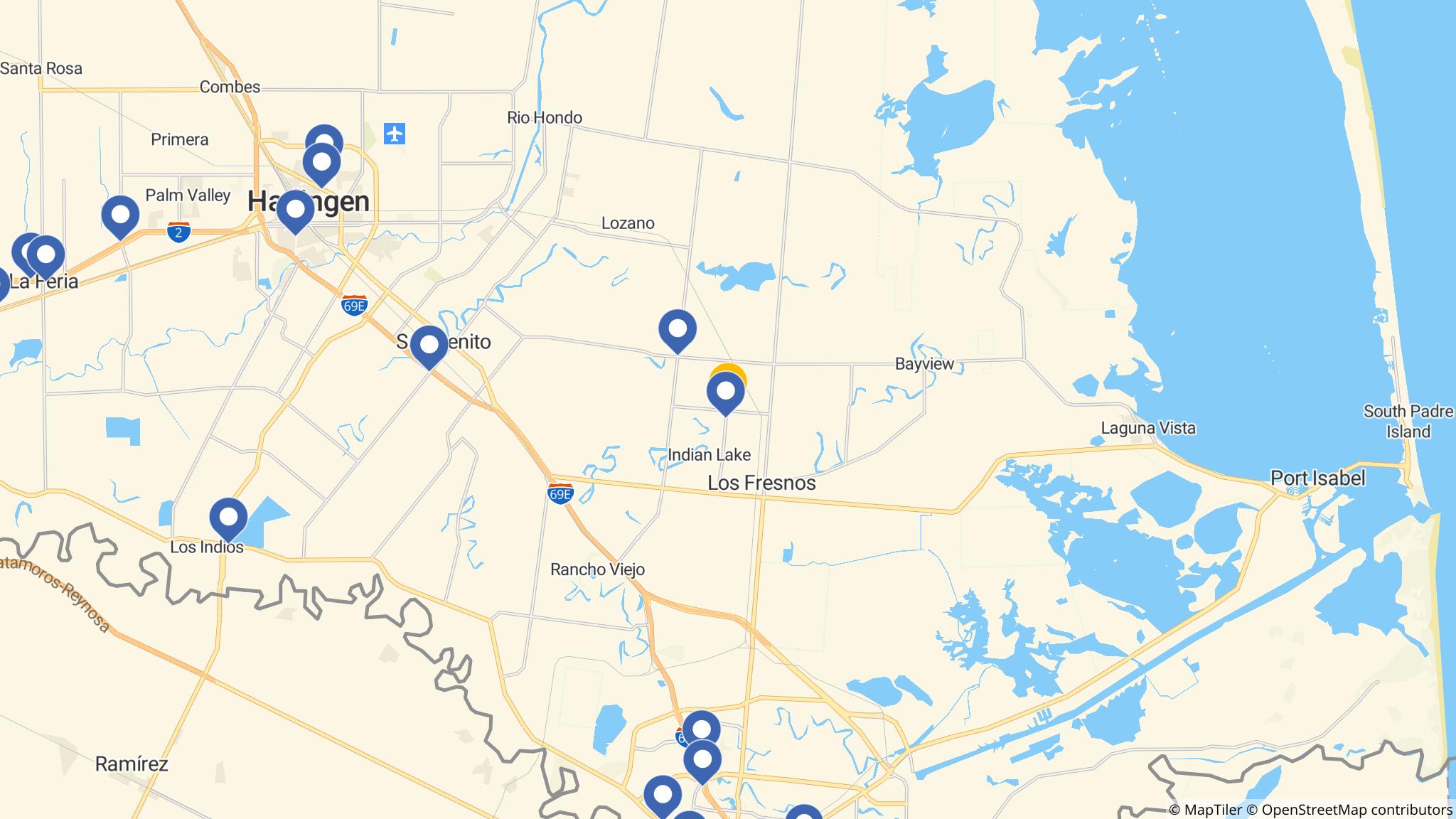 Street map of the ATM area