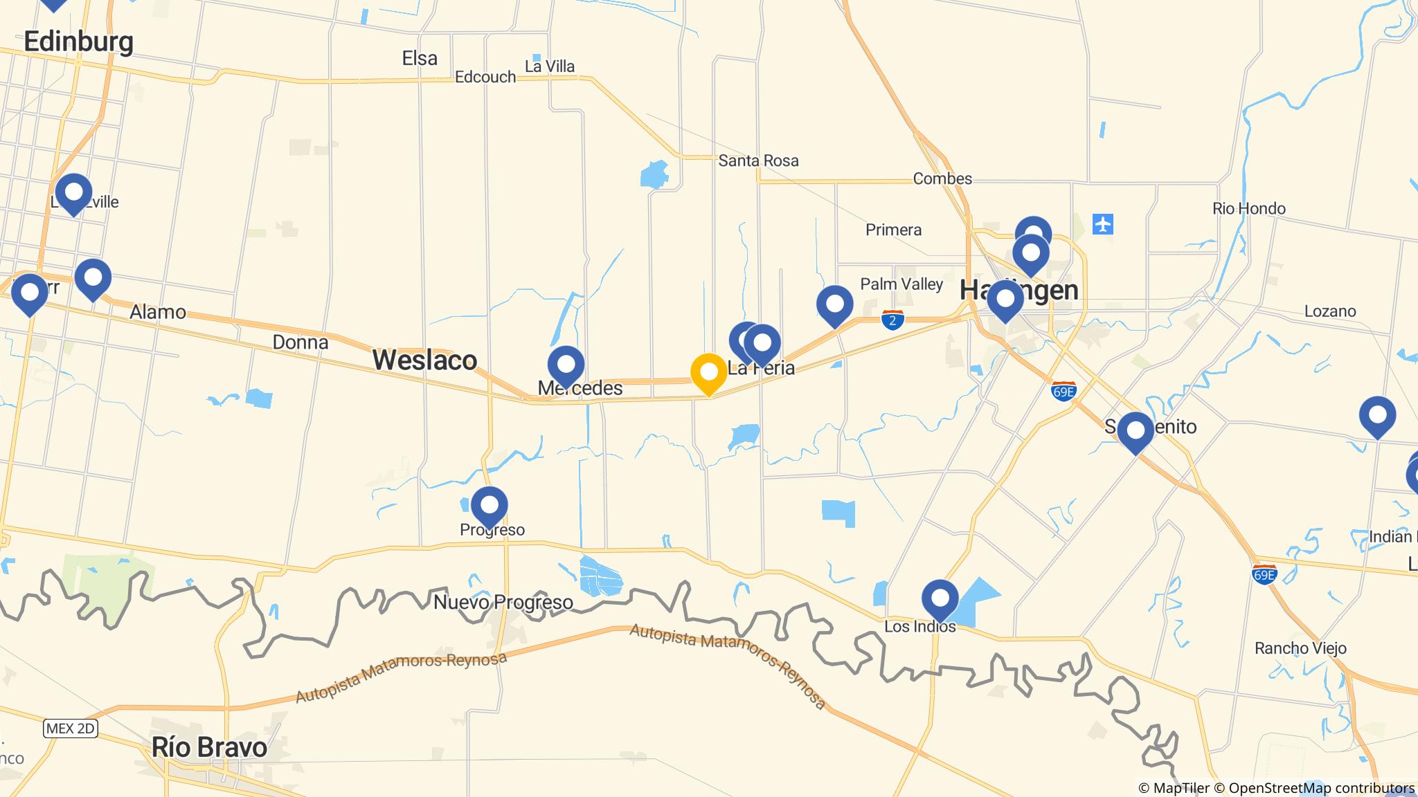 Street map of the ATM area