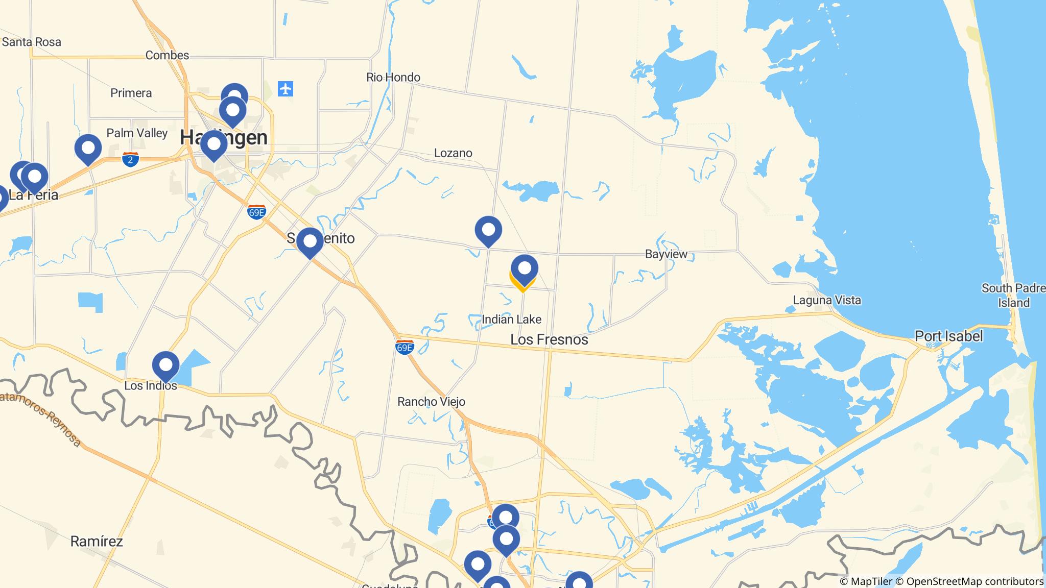 Street map of the ATM area