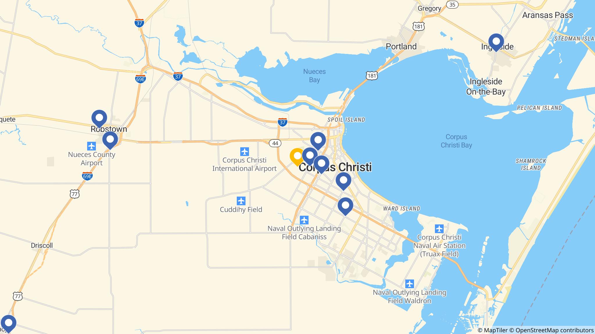Street map of the ATM area