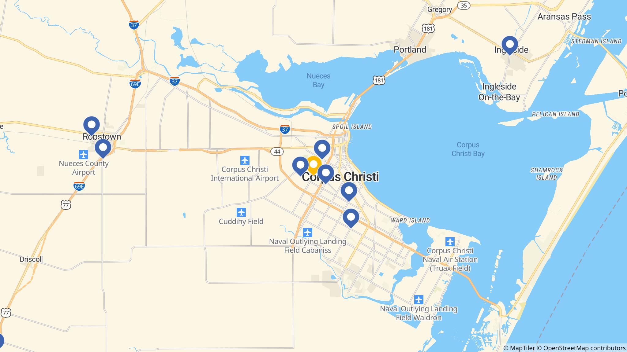 Street map of the ATM area