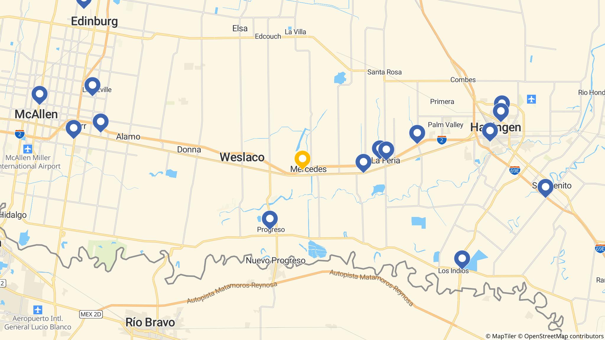 Street map of the ATM area