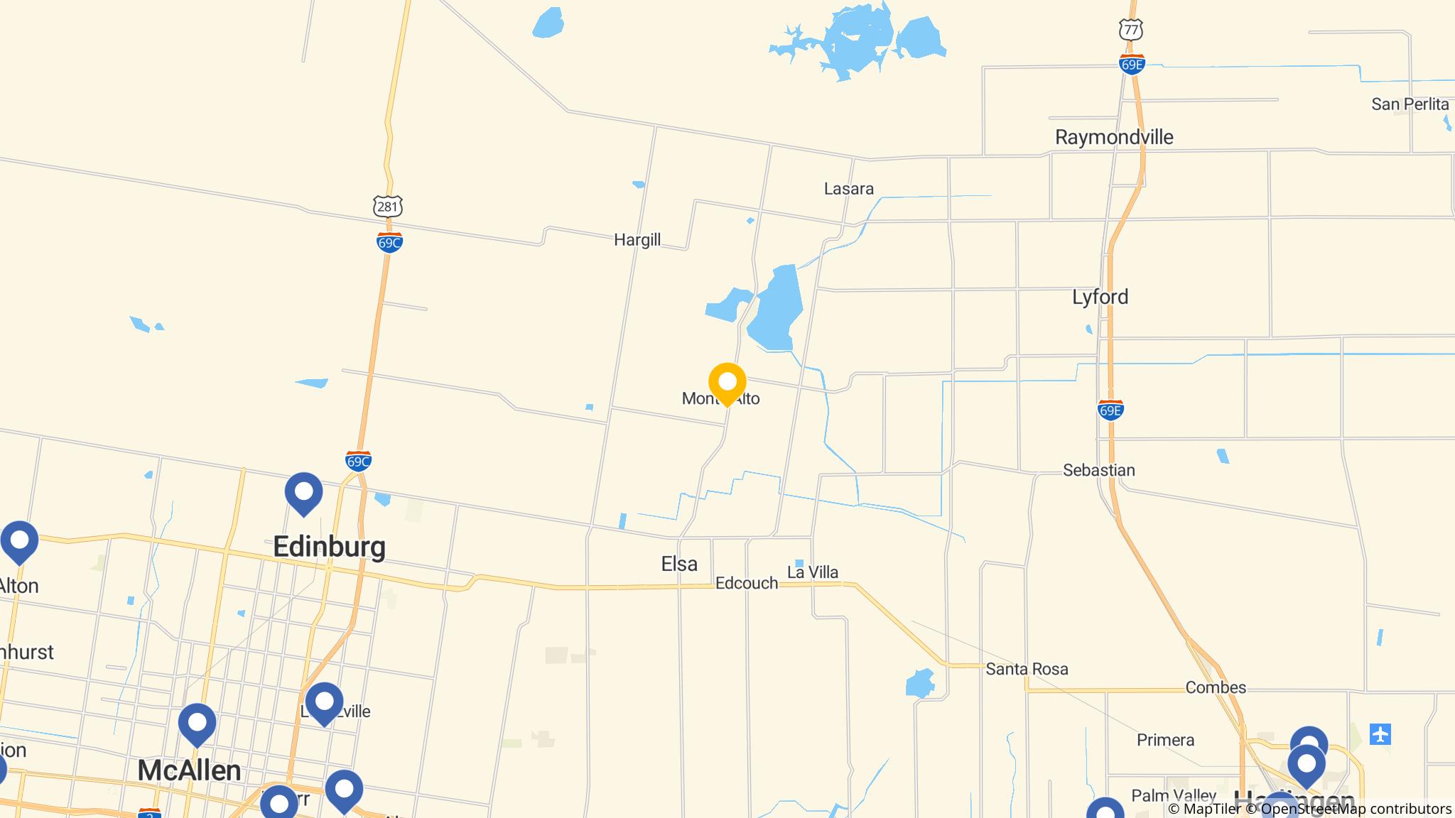 Street map of the ATM area