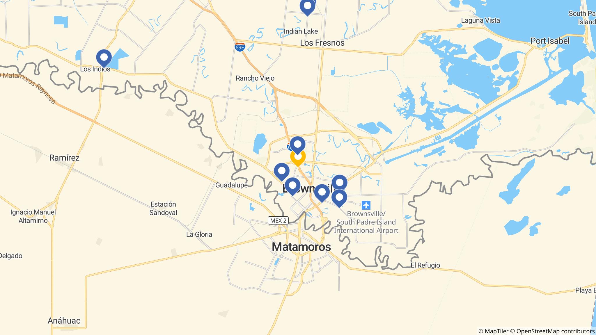 Street map of the ATM area
