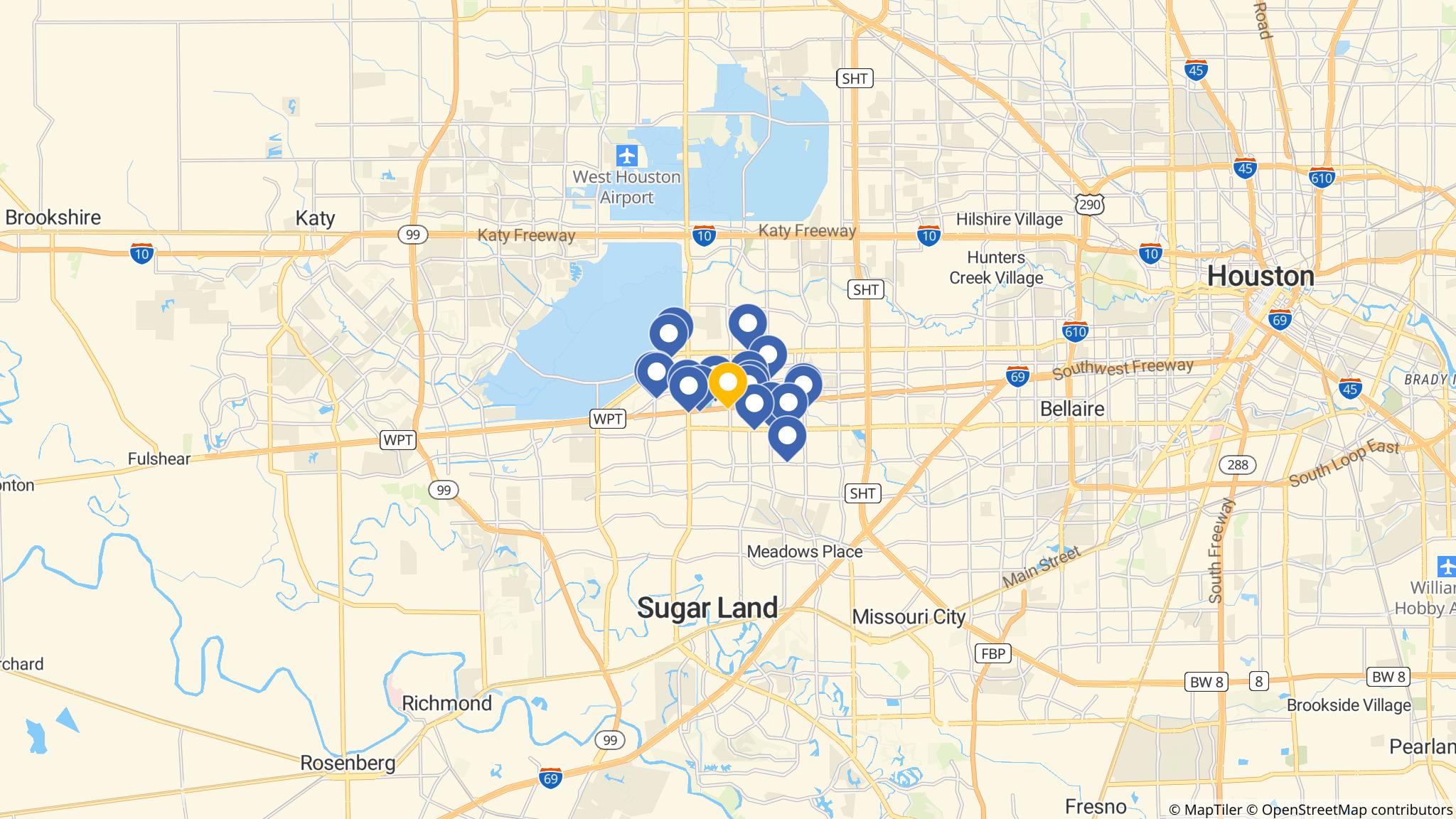 Street map of the ATM area