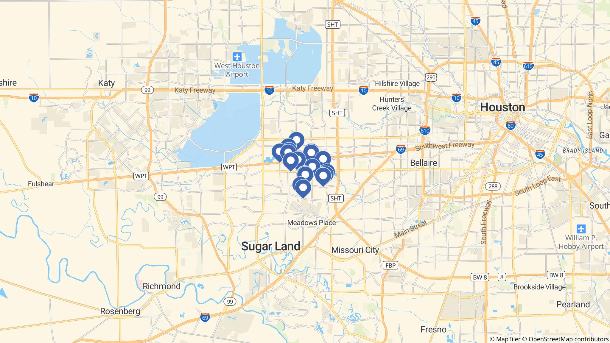 Street map of the ATM area