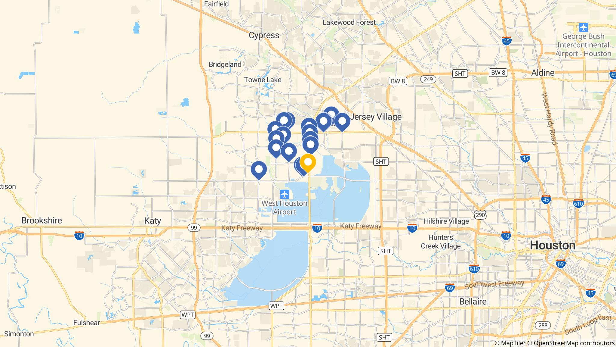 Street map of the ATM area