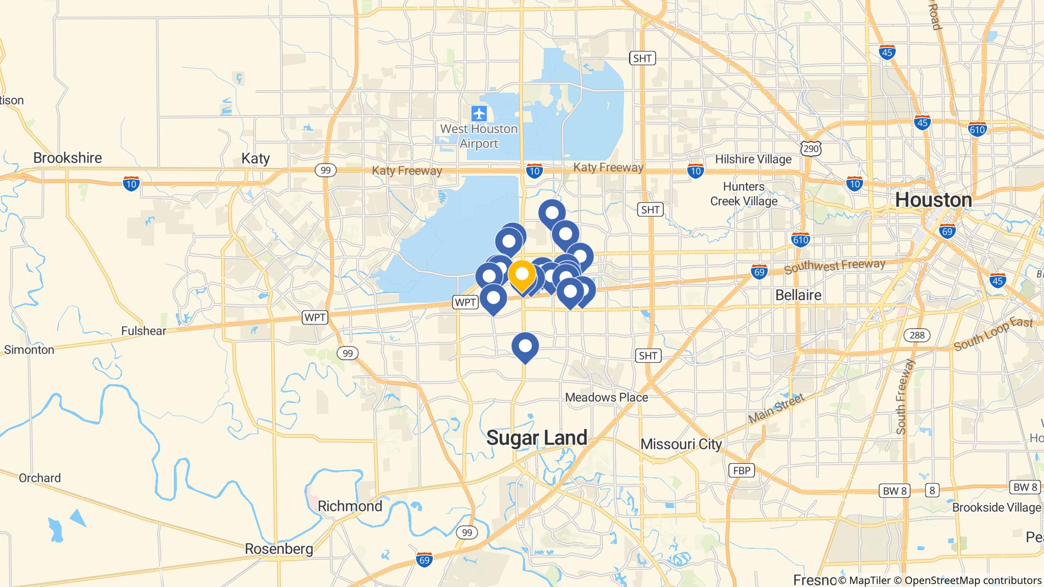 Street map of the ATM area