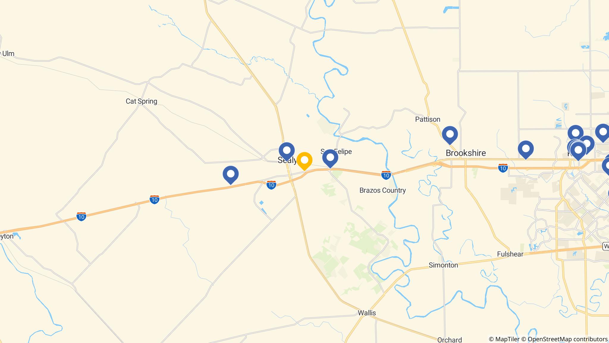 Street map of the ATM area