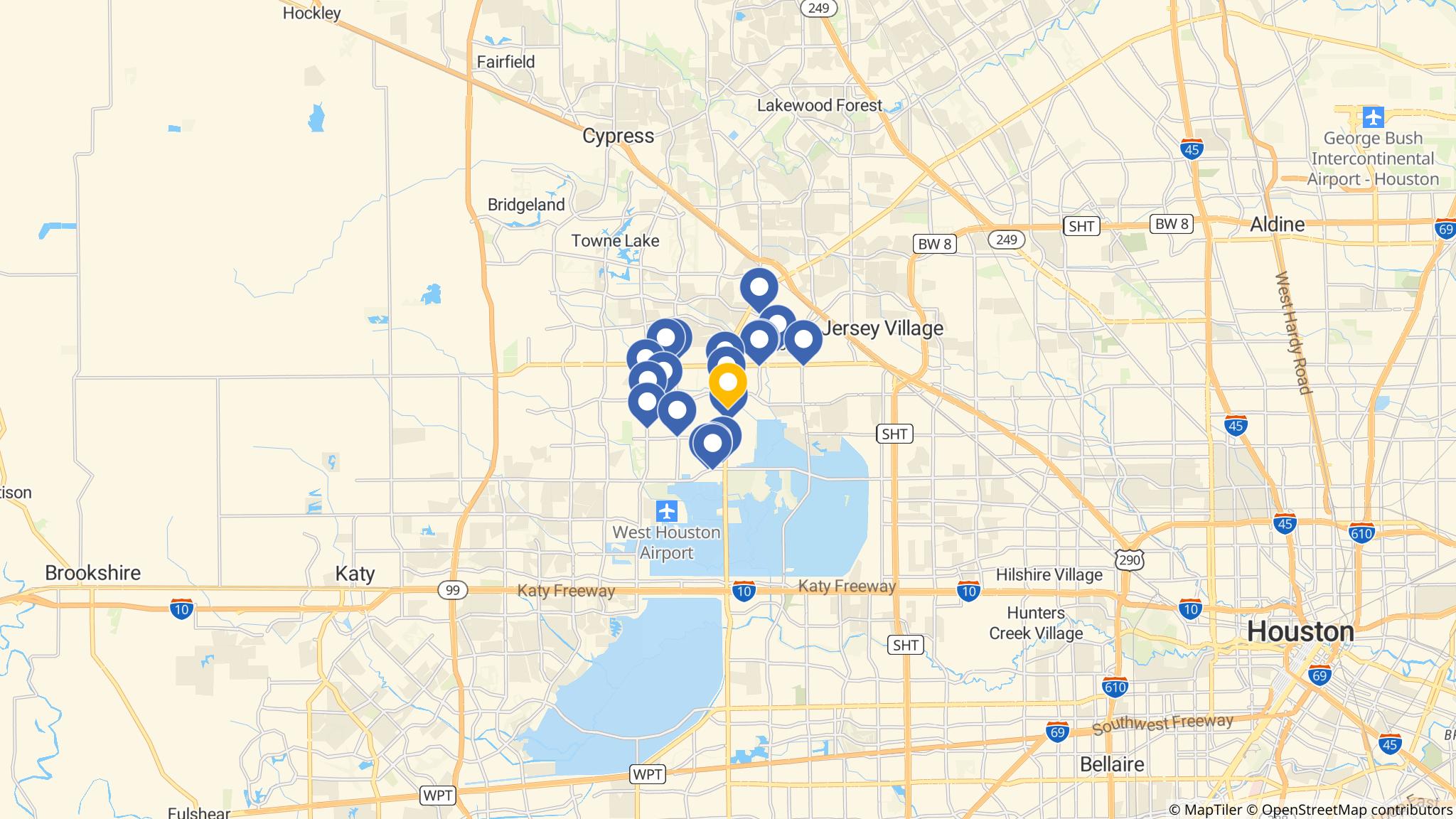 Street map of the ATM area