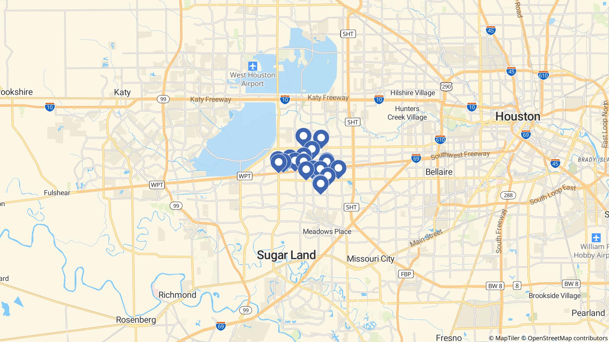 Street map of the ATM area