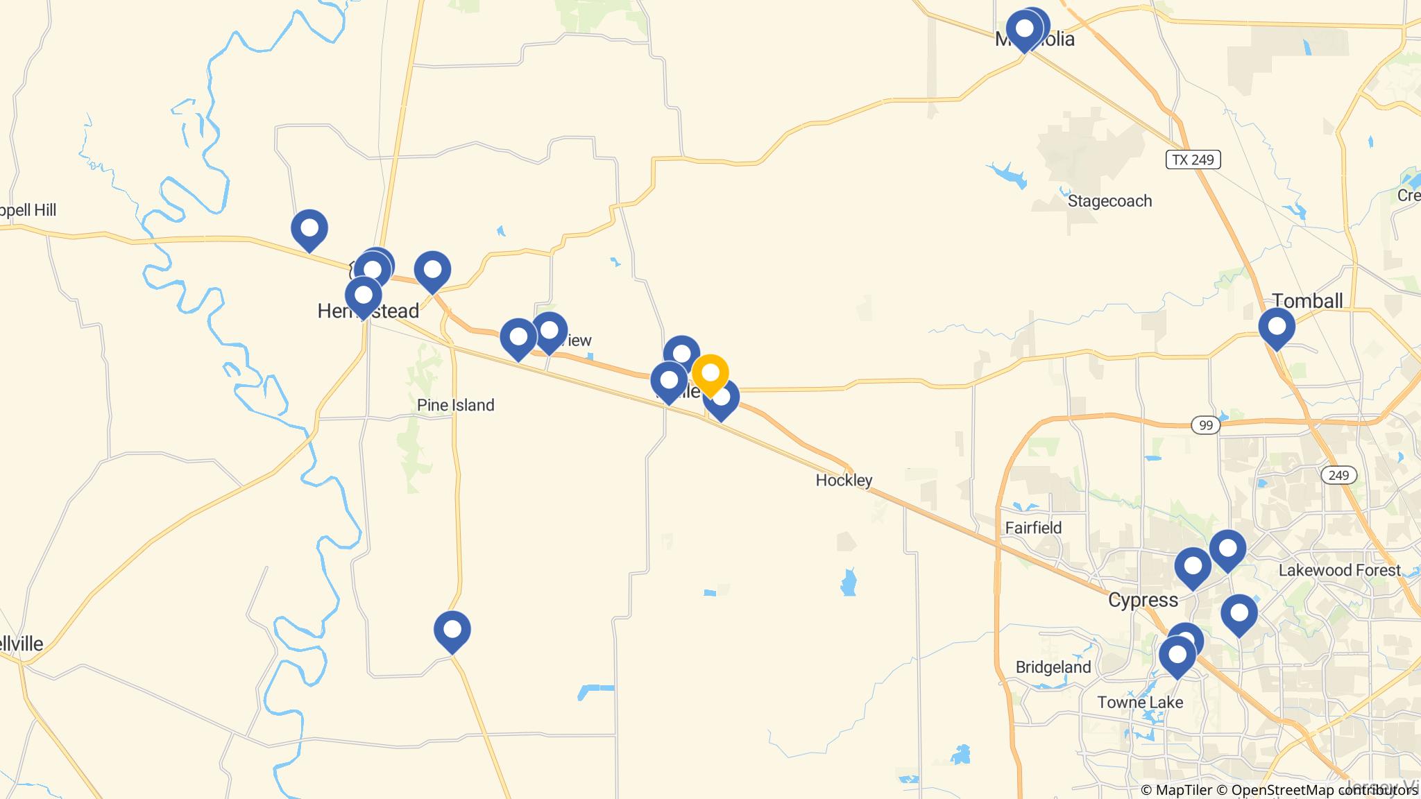Street map of the ATM area