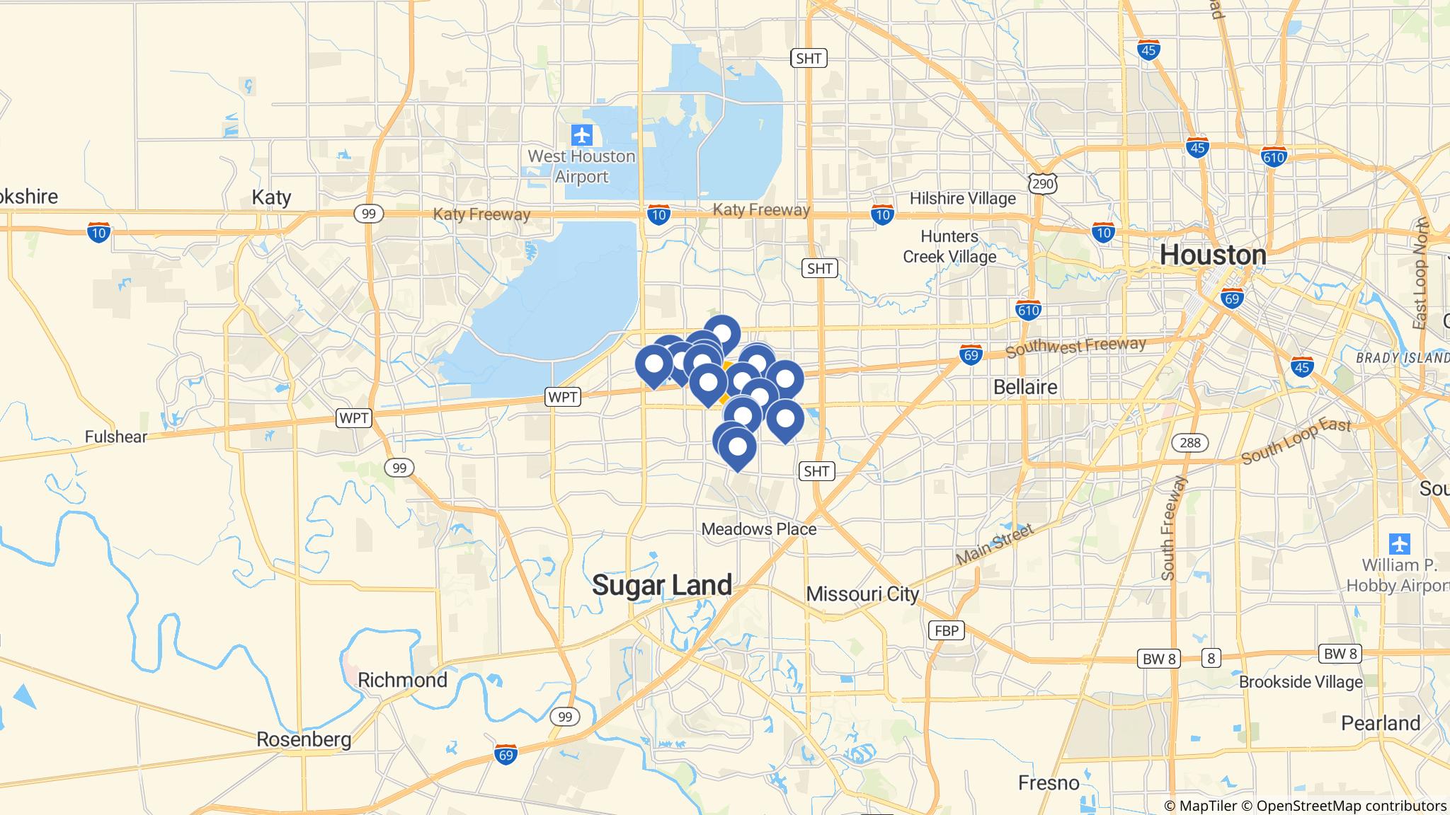Street map of the ATM area