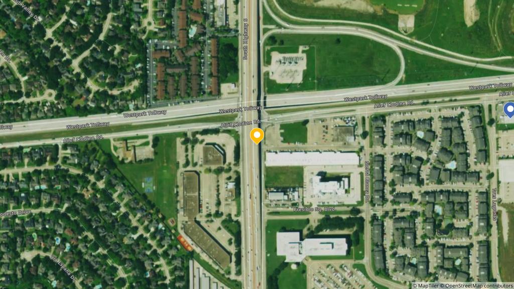 Satellite photo of the location