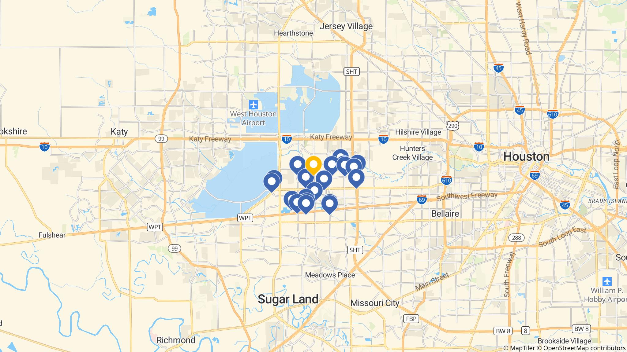 Street map of the ATM area
