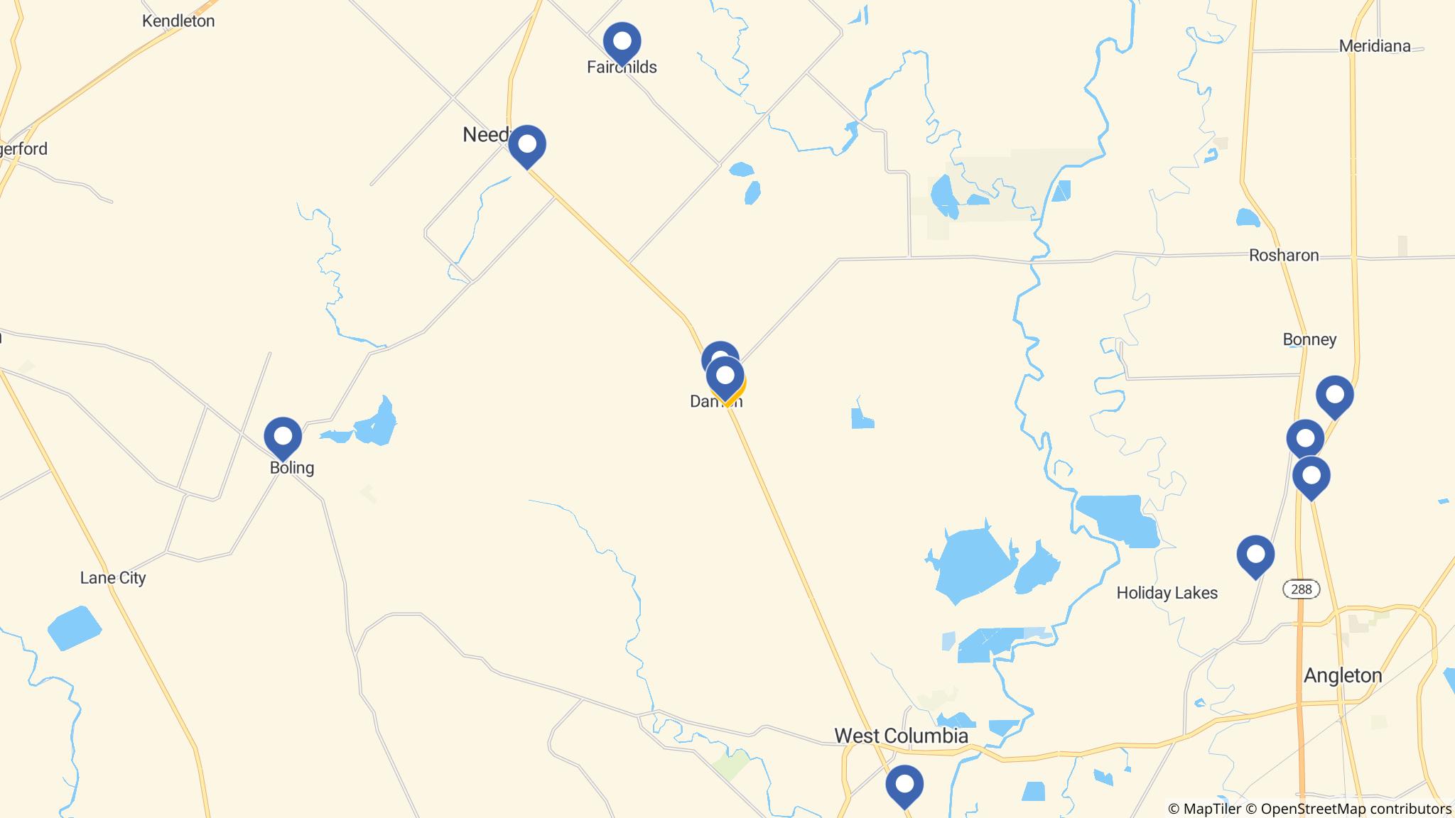 Street map of the ATM area