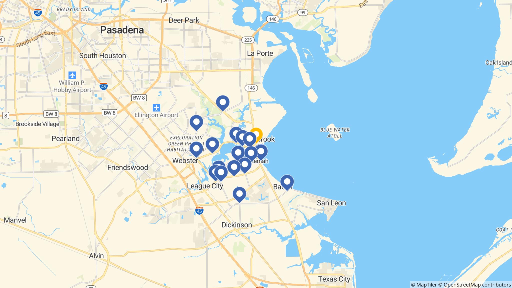 Street map of the ATM area