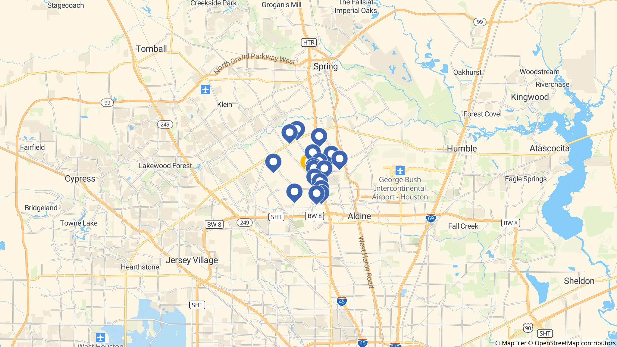 Street map of the ATM area