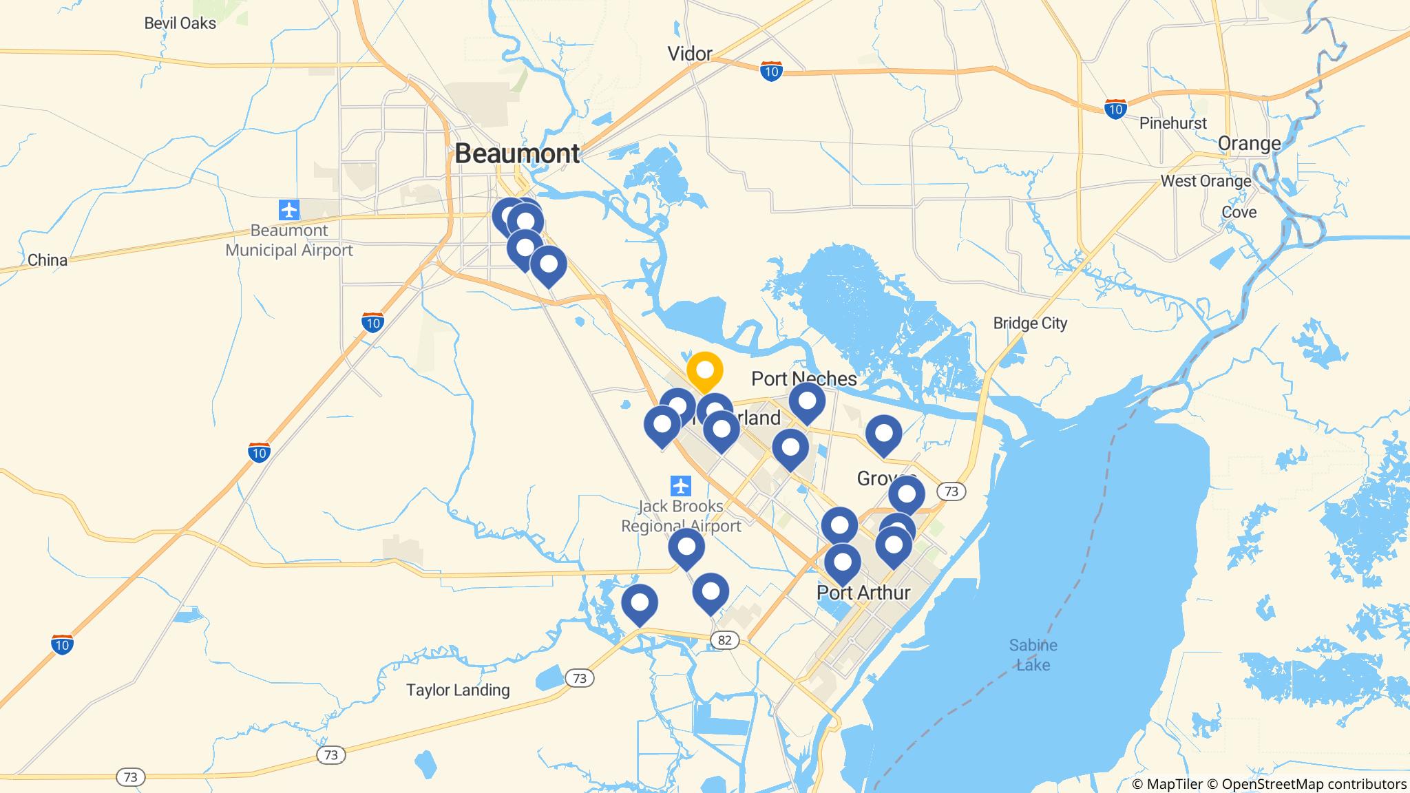 Street map of the ATM area
