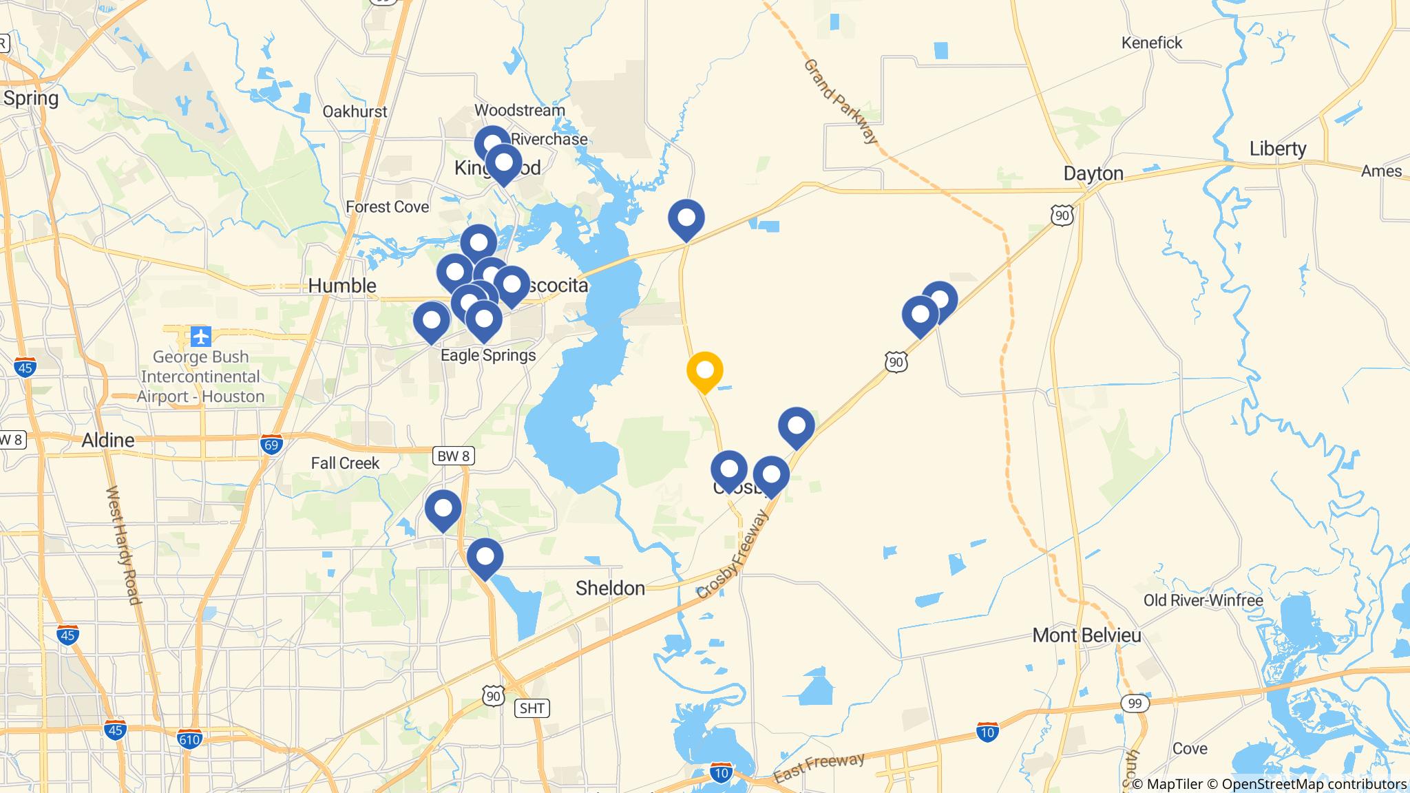 Street map of the ATM area