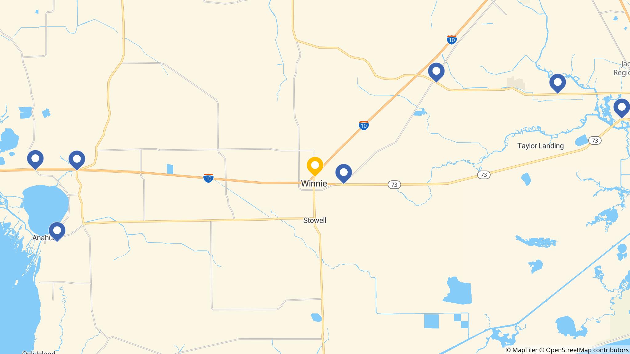 Street map of the ATM area