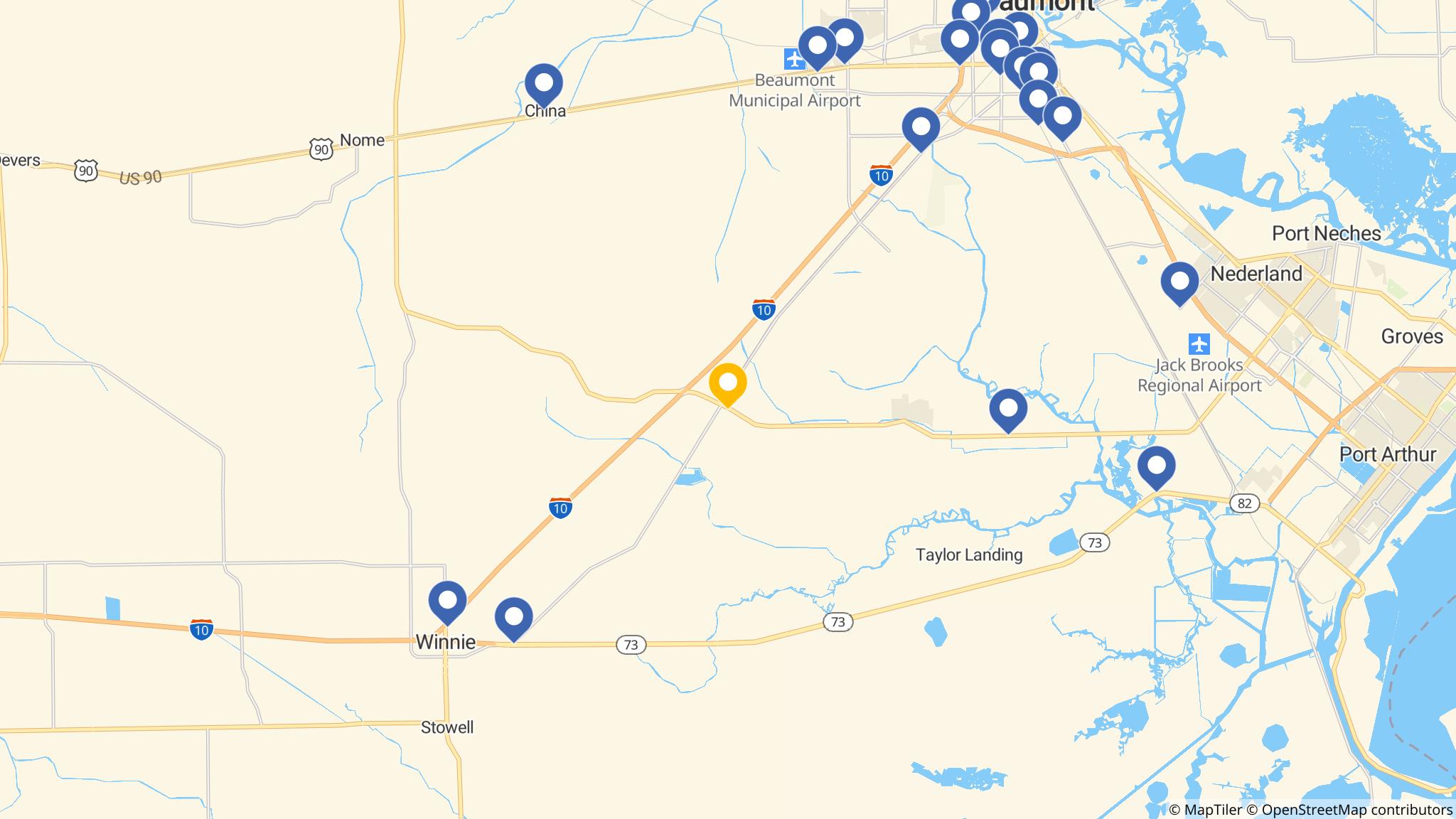 Street map of the ATM area