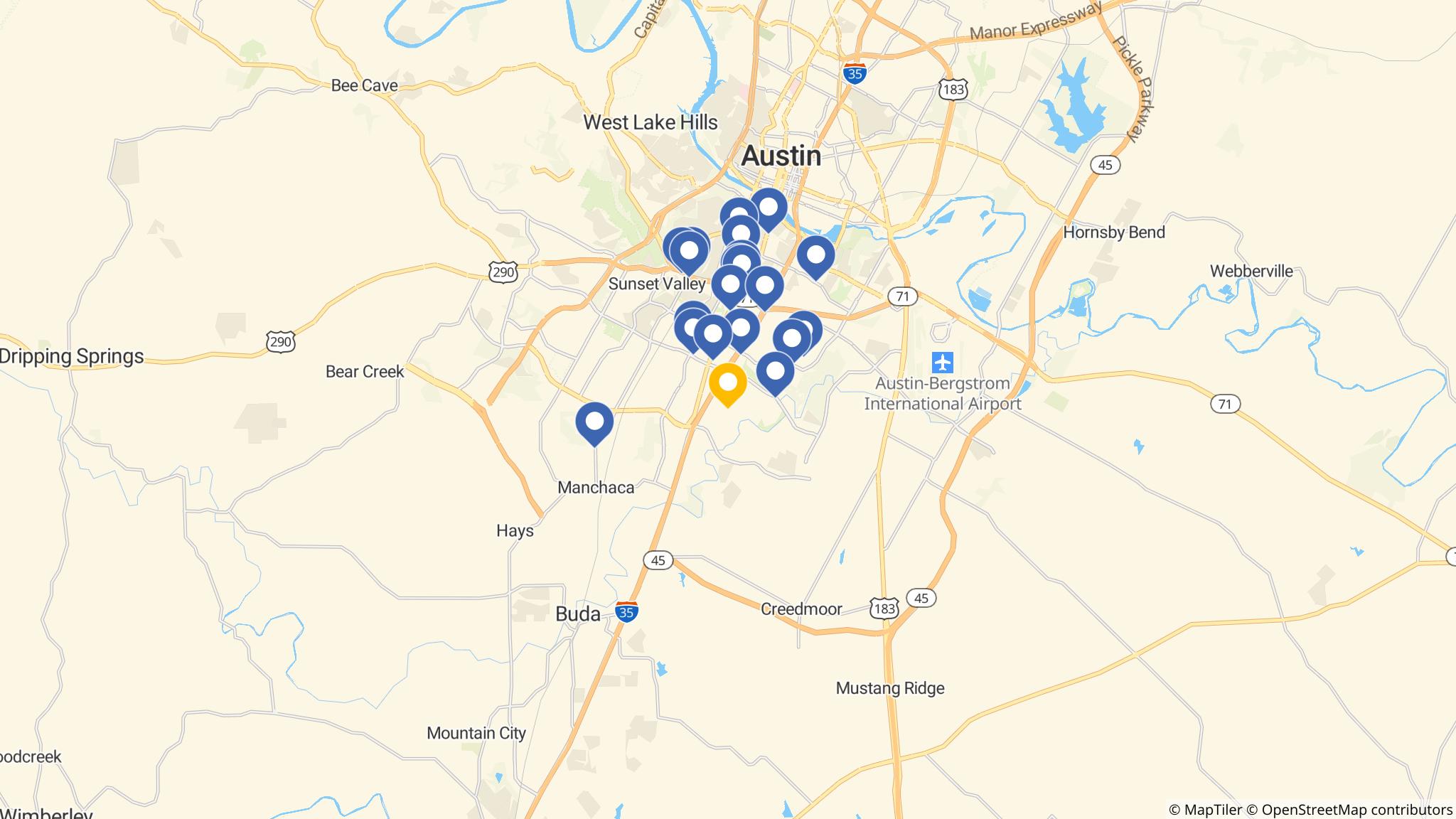 Street map of the ATM area