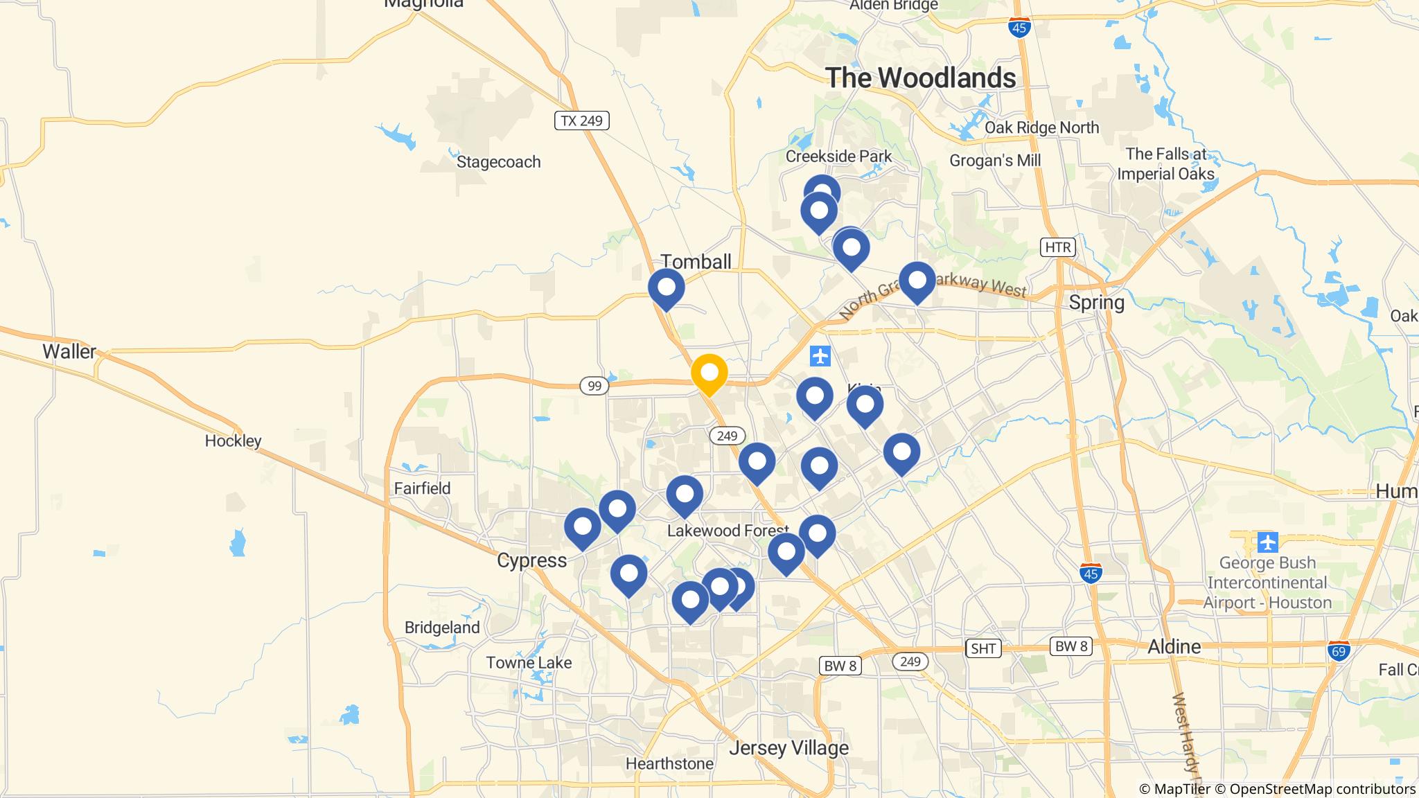 Street map of the ATM area
