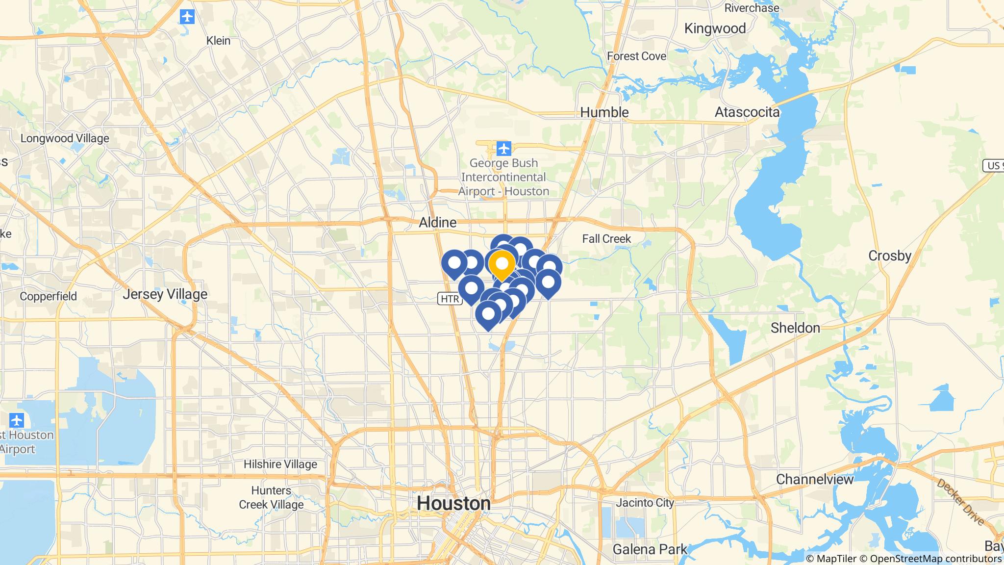 Street map of the ATM area