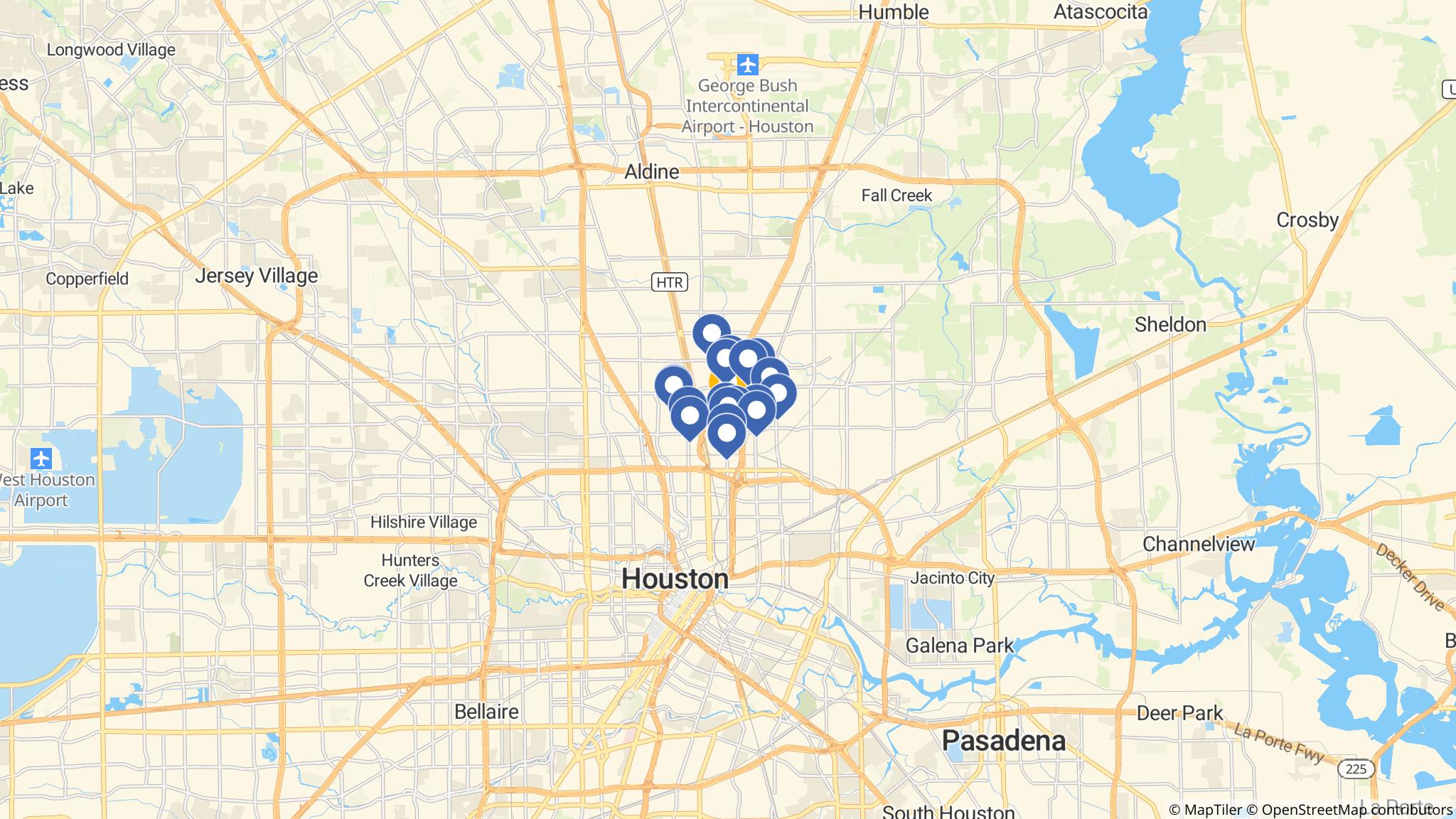 Street map of the ATM area