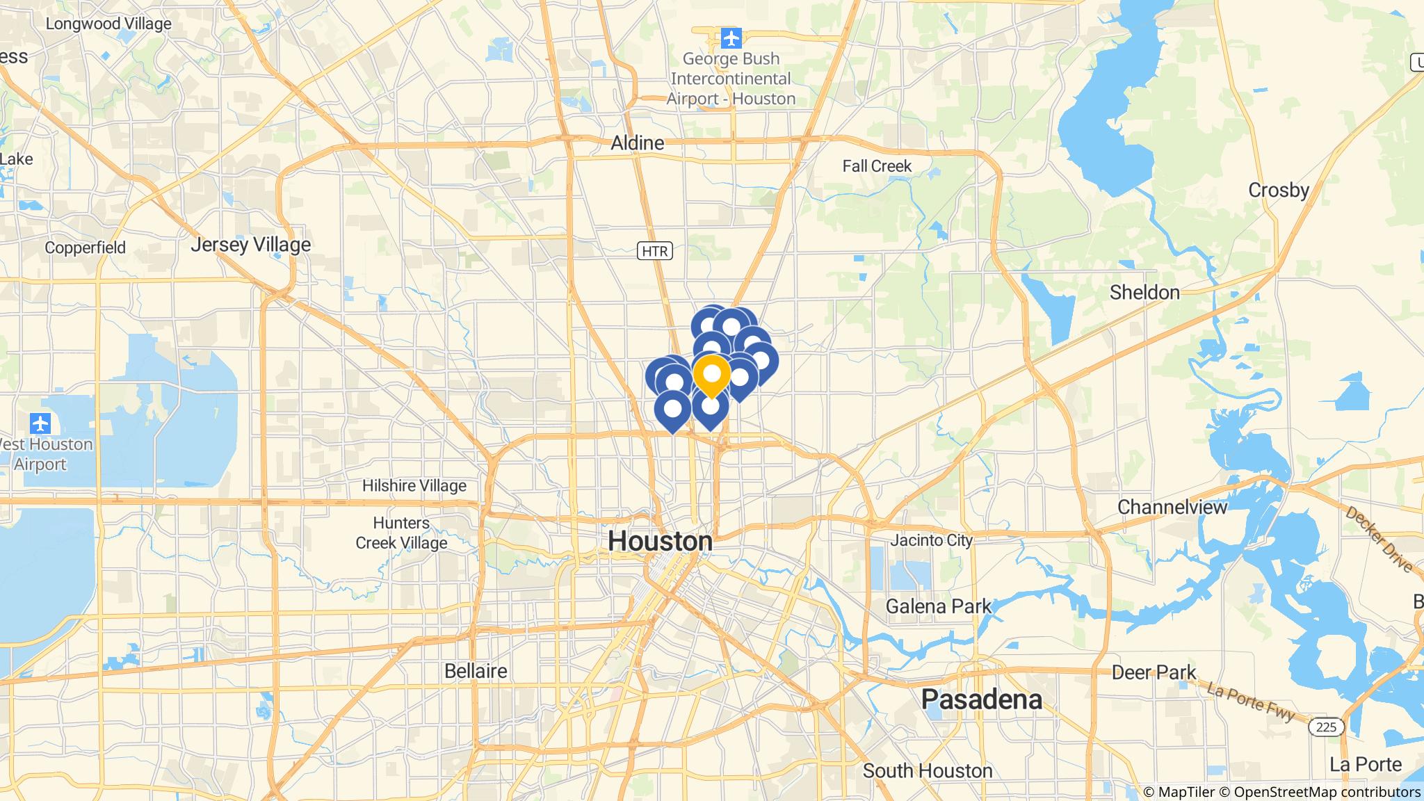 Street map of the ATM area