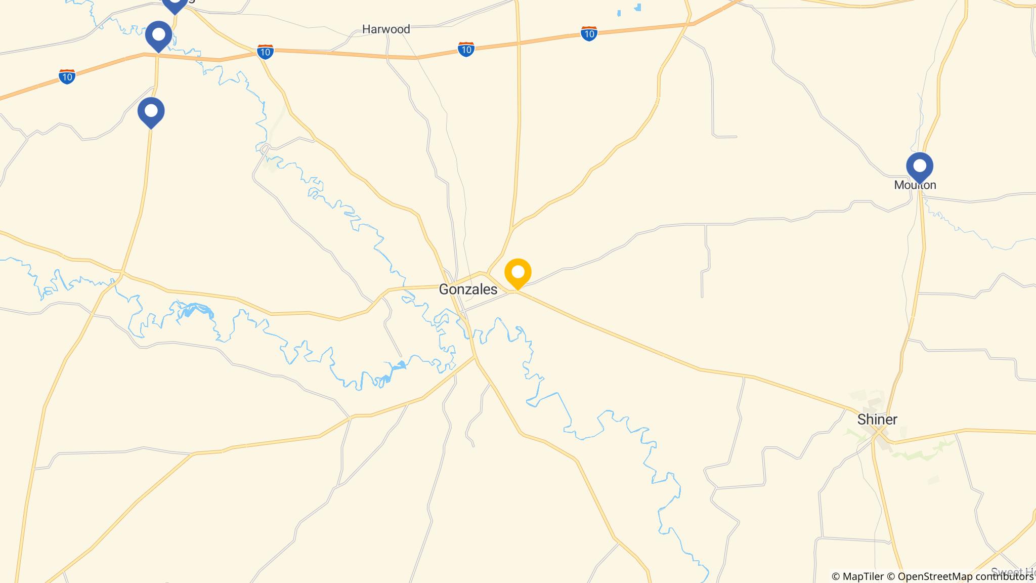 Street map of the ATM area