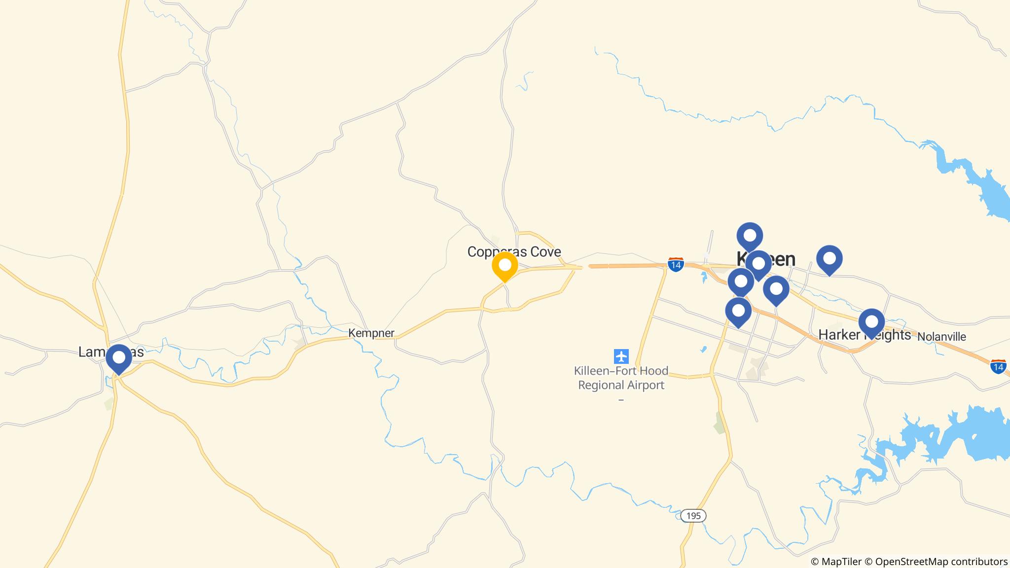 Street map of the ATM area