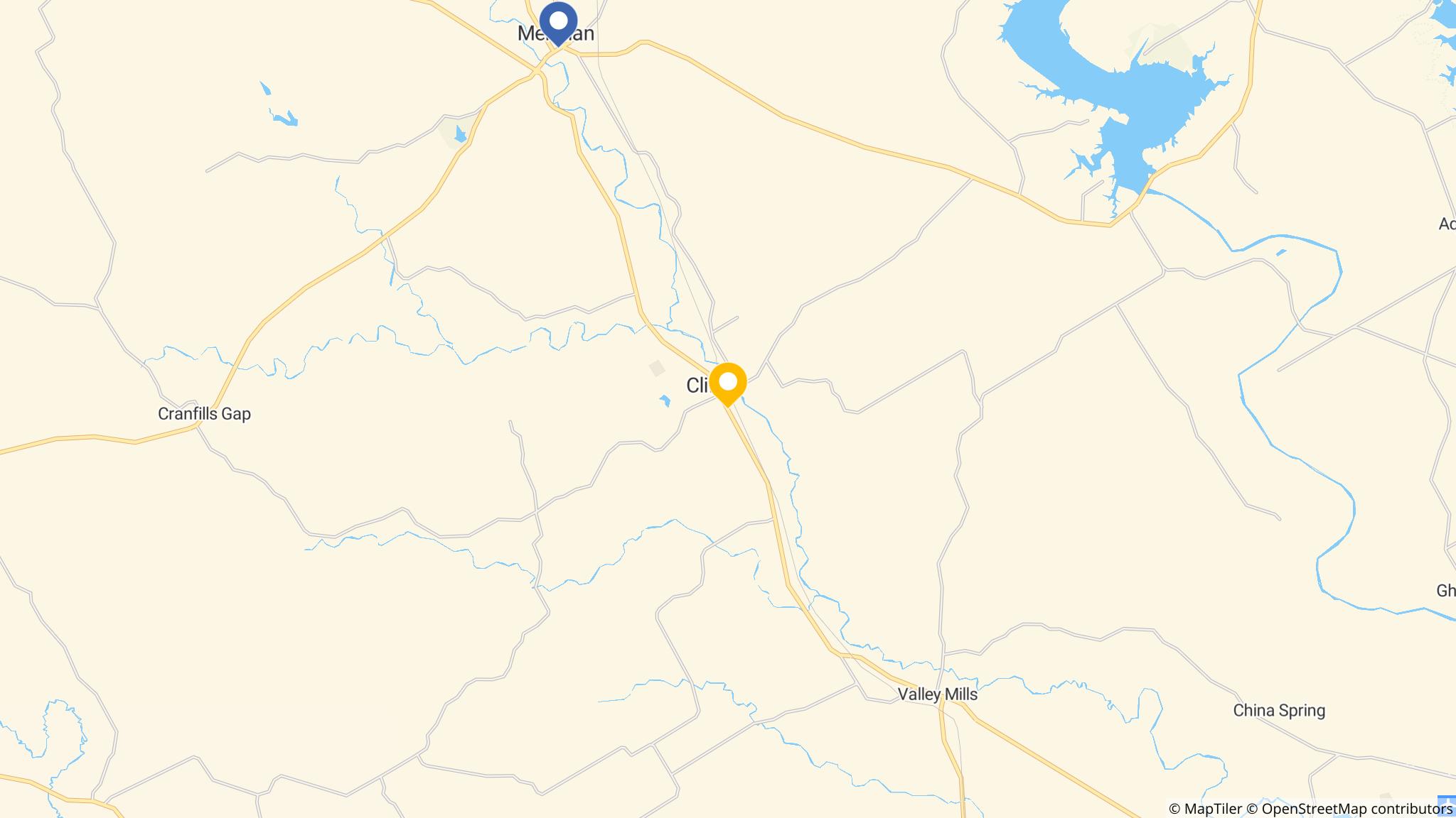 Street map of the ATM area