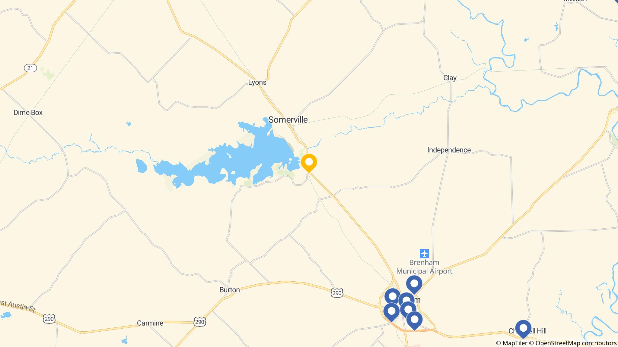 Street map of the ATM area