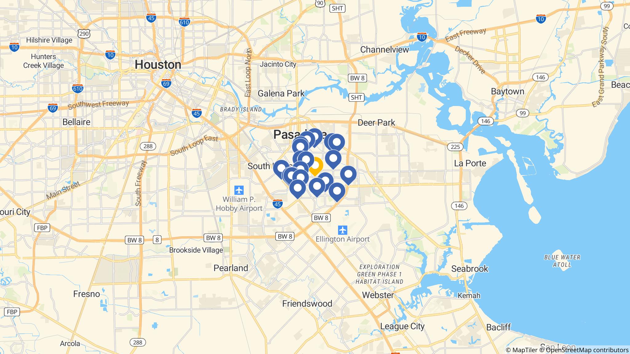 Street map of the ATM area