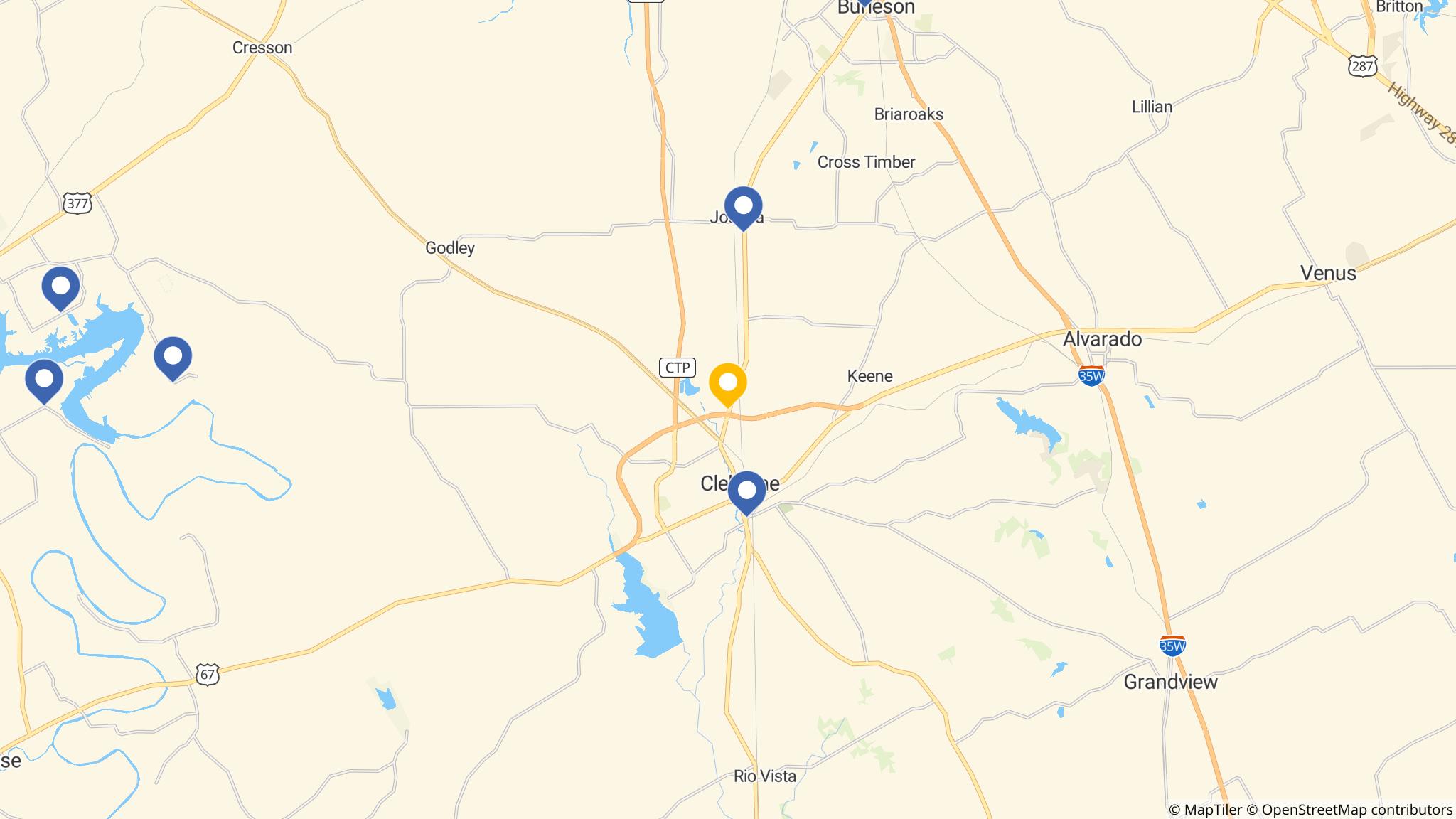 Street map of the ATM area