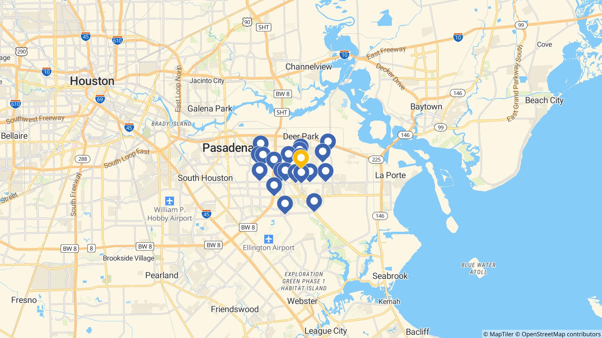 Street map of the ATM area