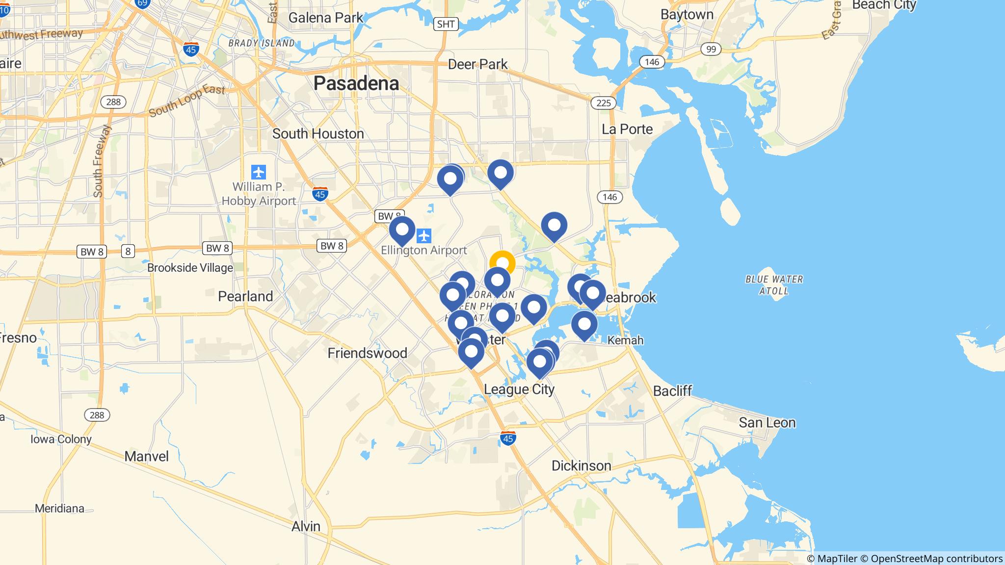 Street map of the ATM area