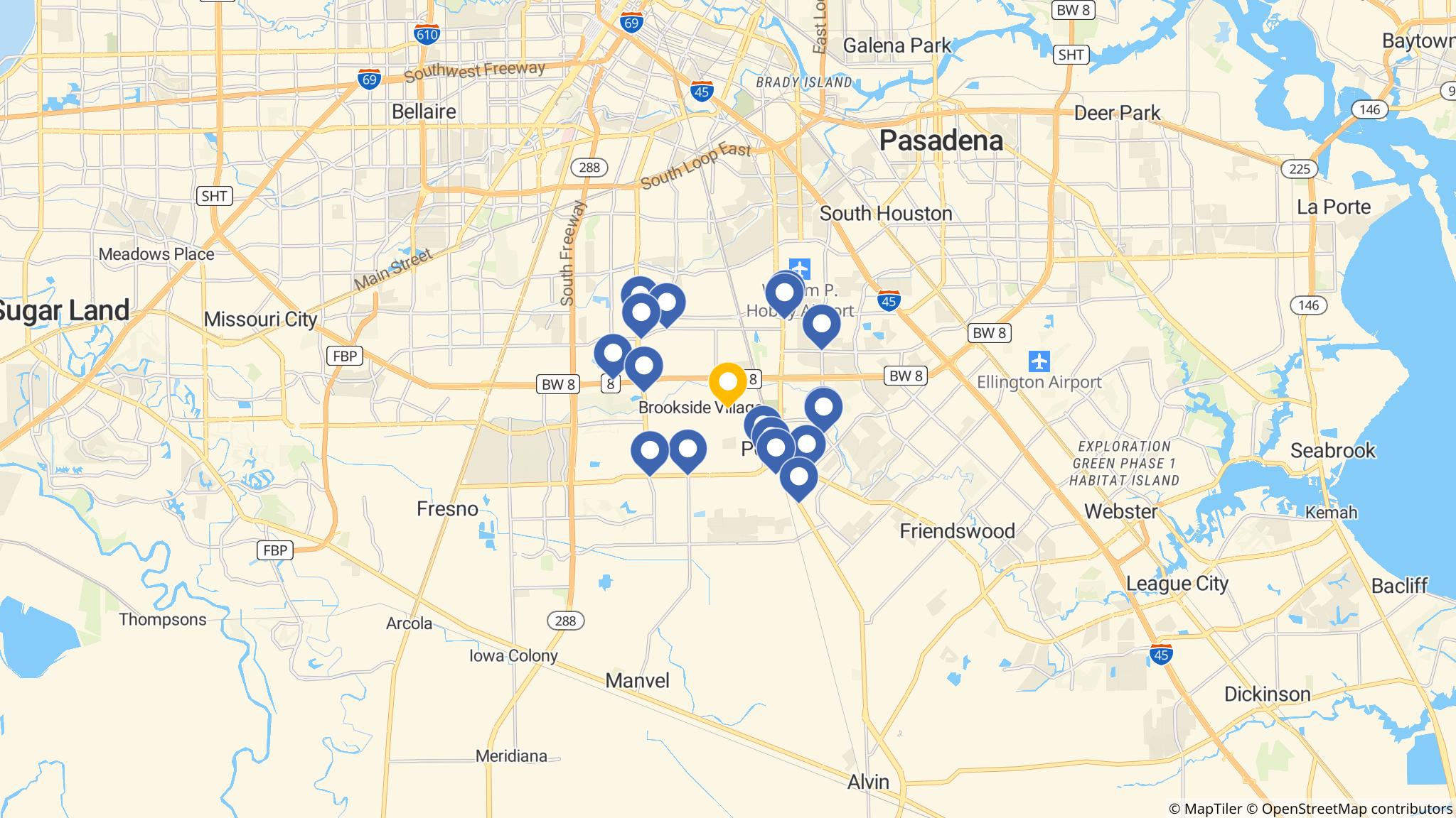 Street map of the ATM area