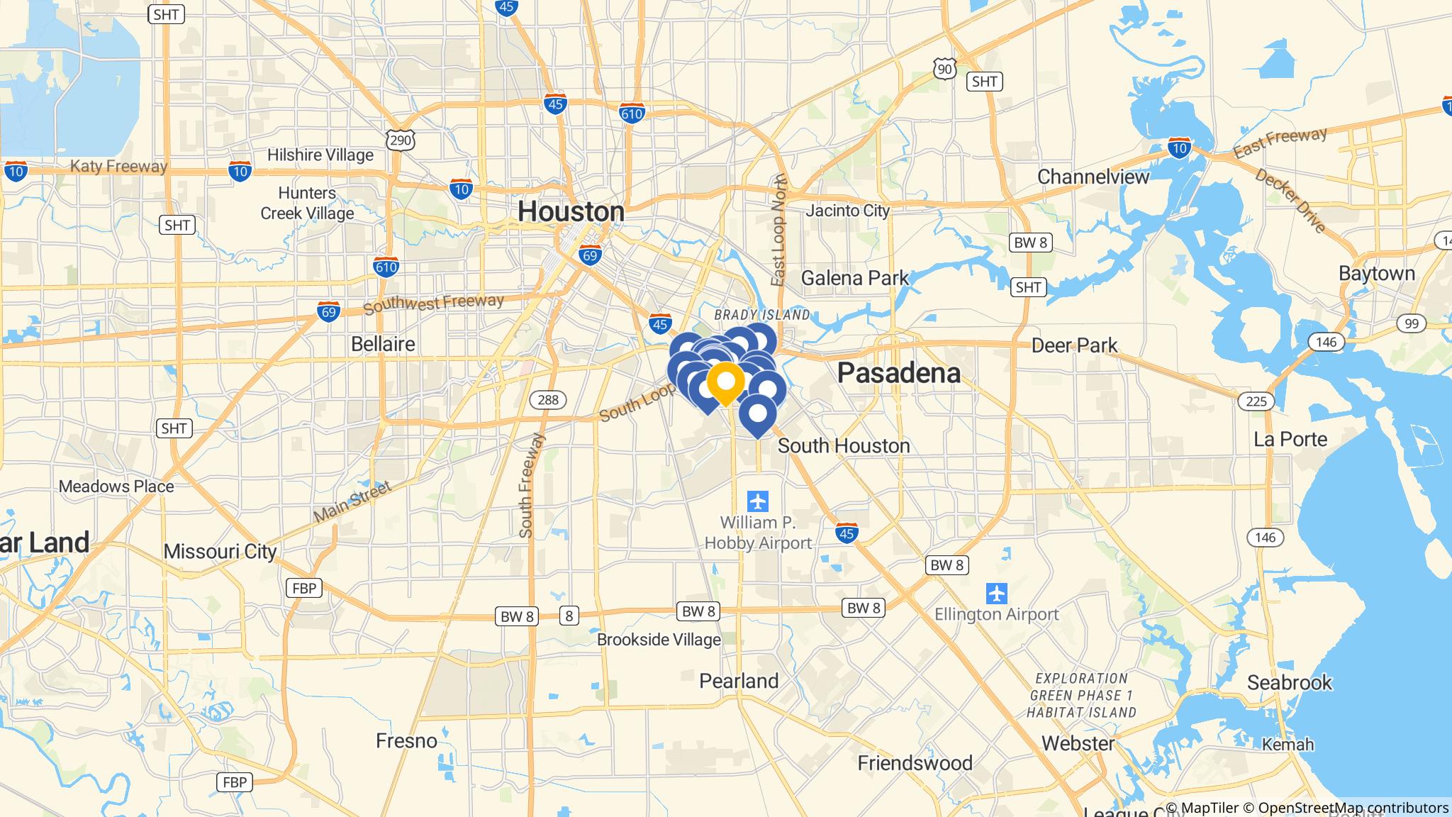 Street map of the ATM area