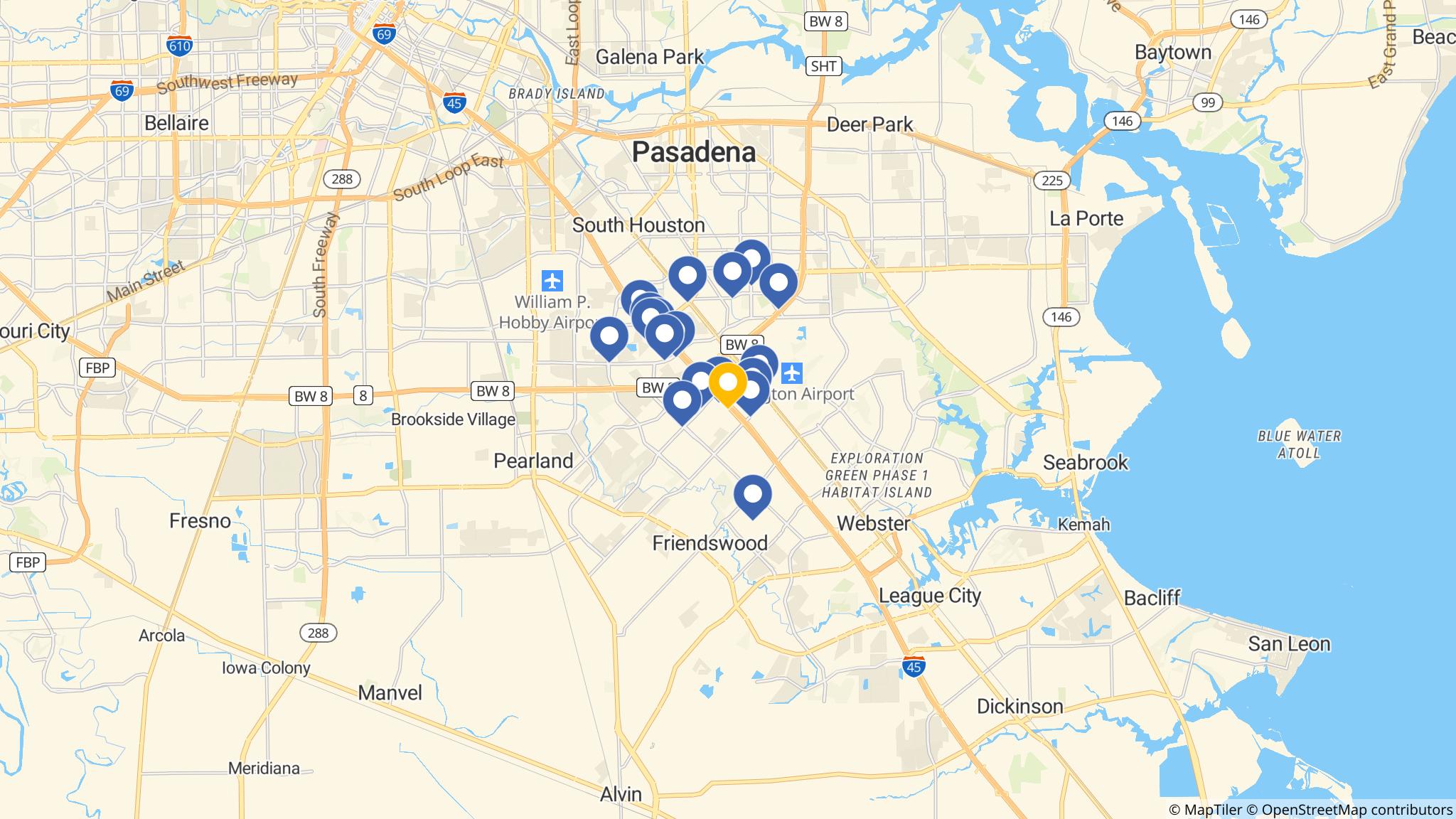 Street map of the ATM area