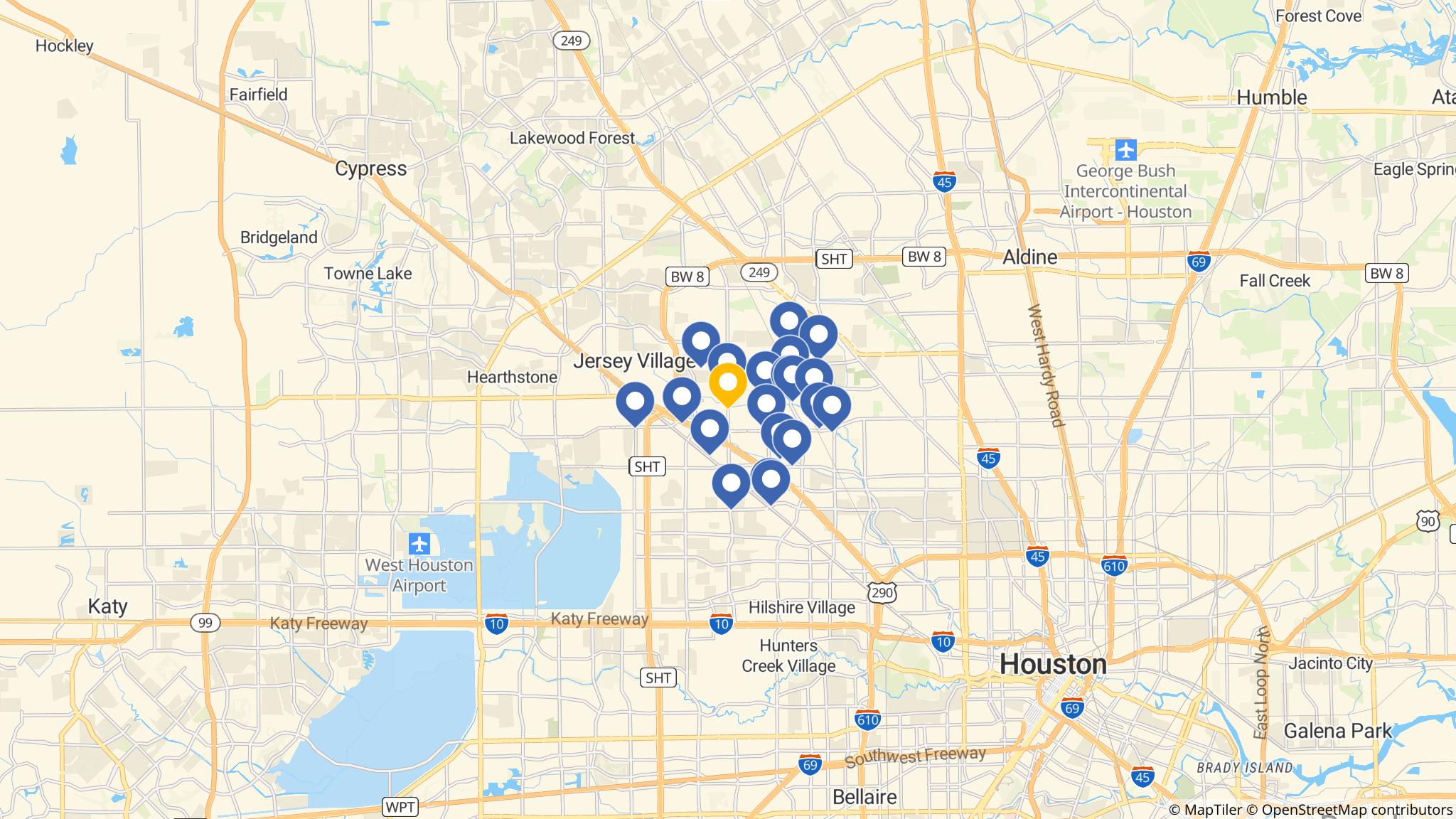 Street map of the ATM area