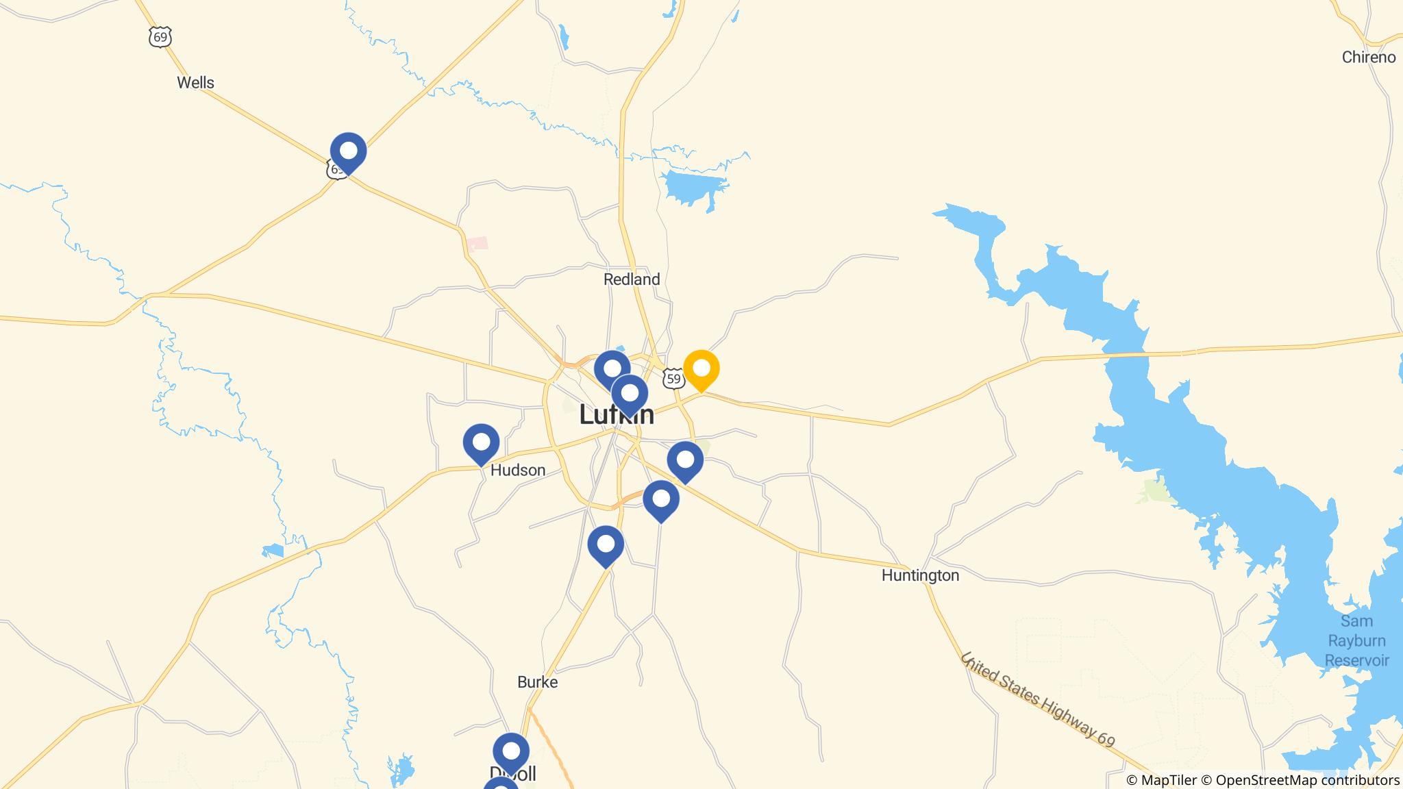 Street map of the ATM area