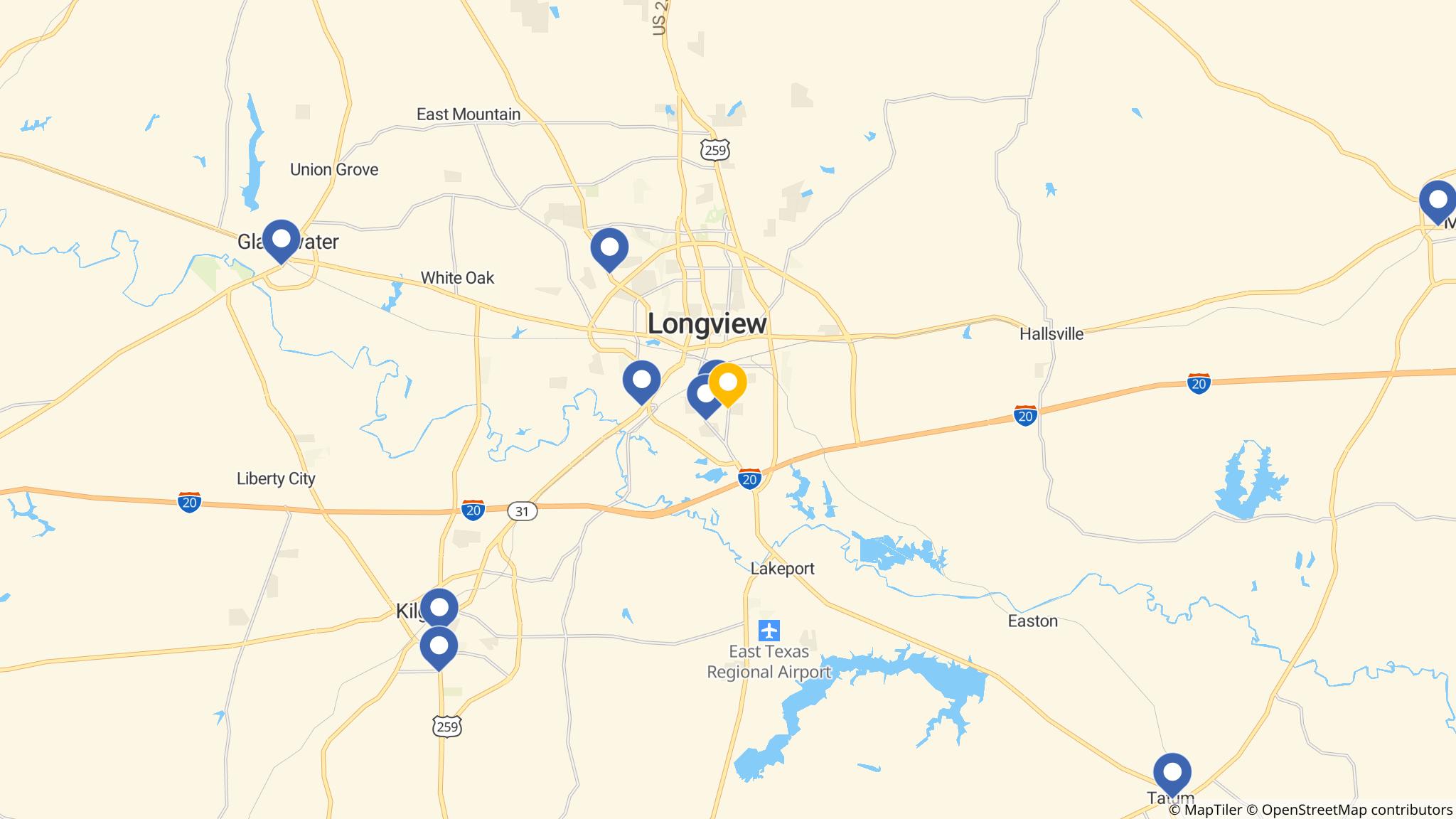 Street map of the ATM area