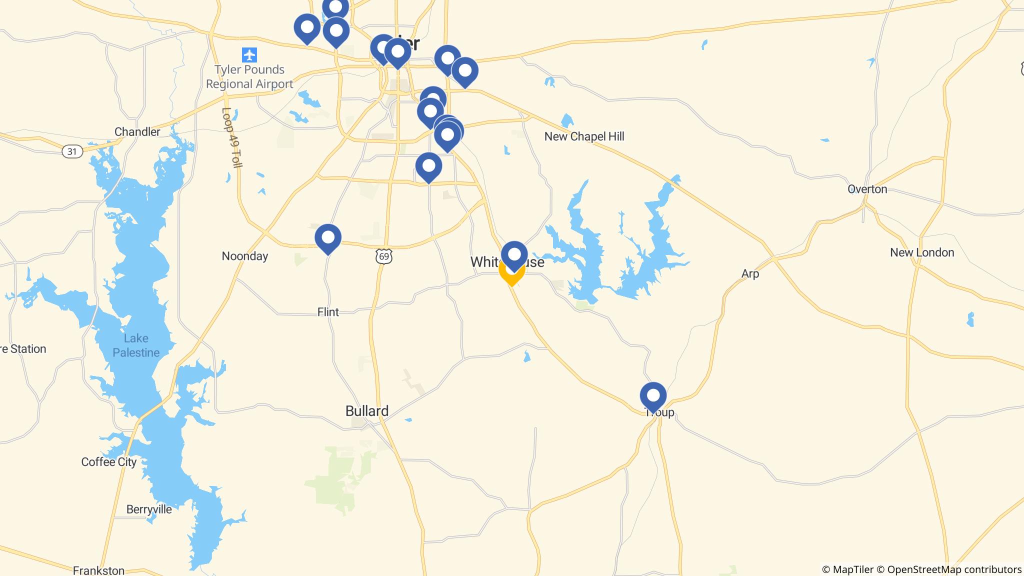 Street map of the ATM area