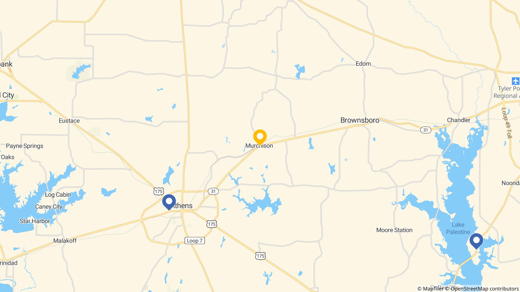 Street map of the ATM area