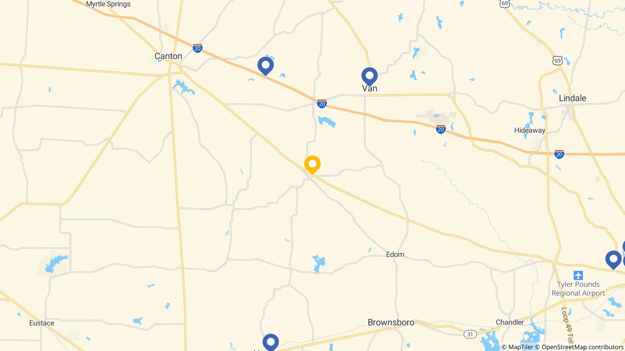 Street map of the ATM area