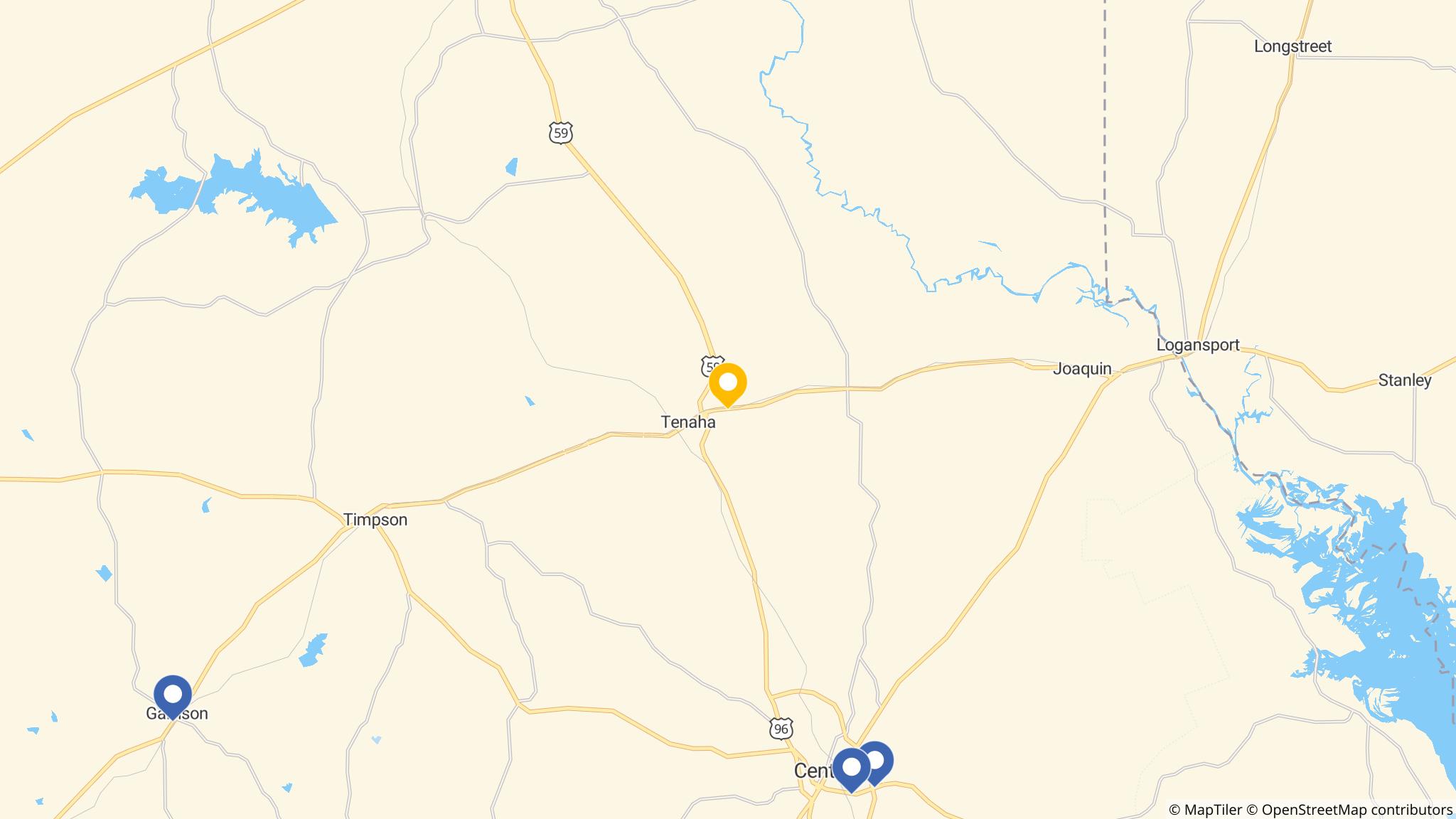 Street map of the ATM area