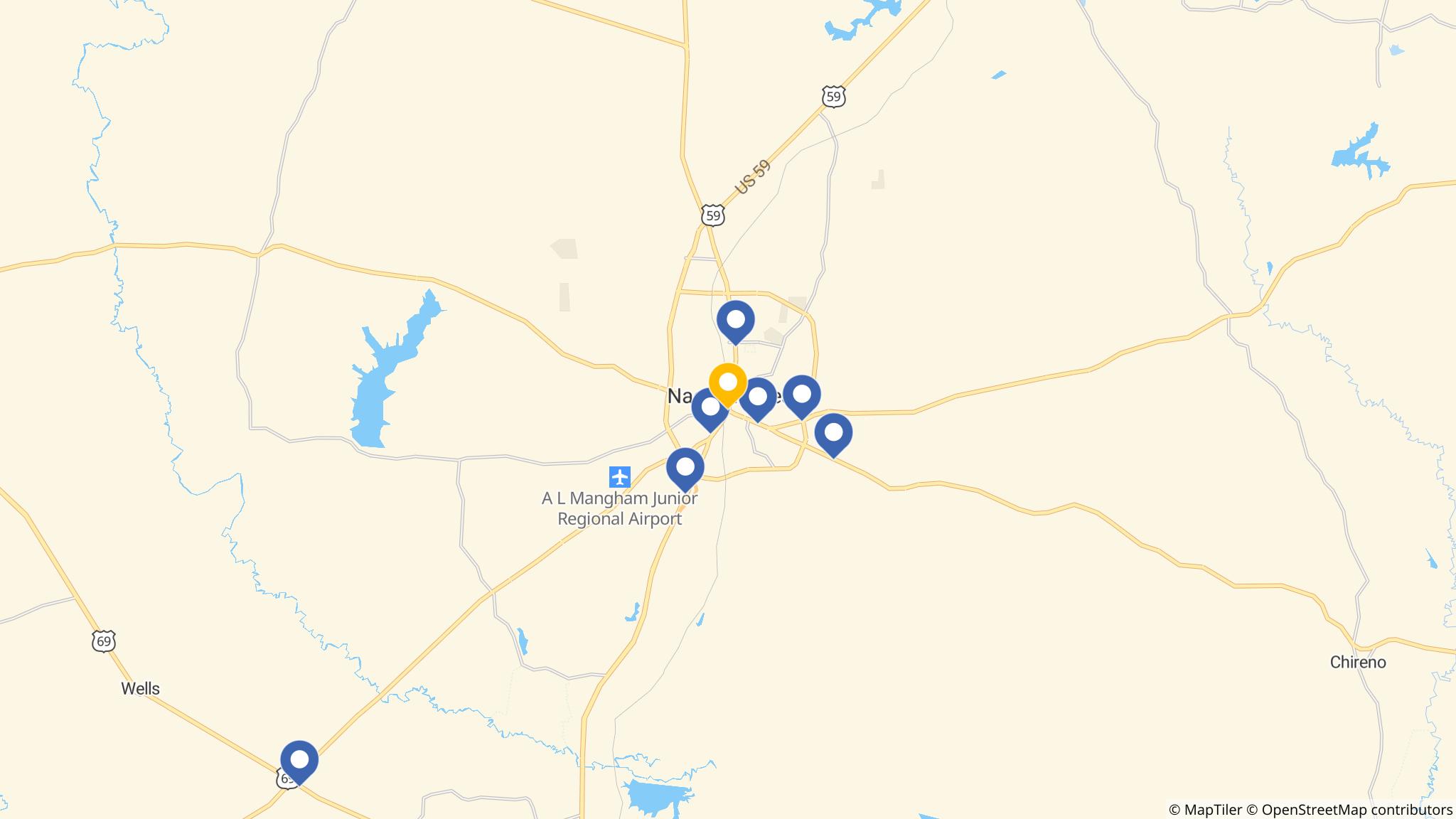 Street map of the ATM area